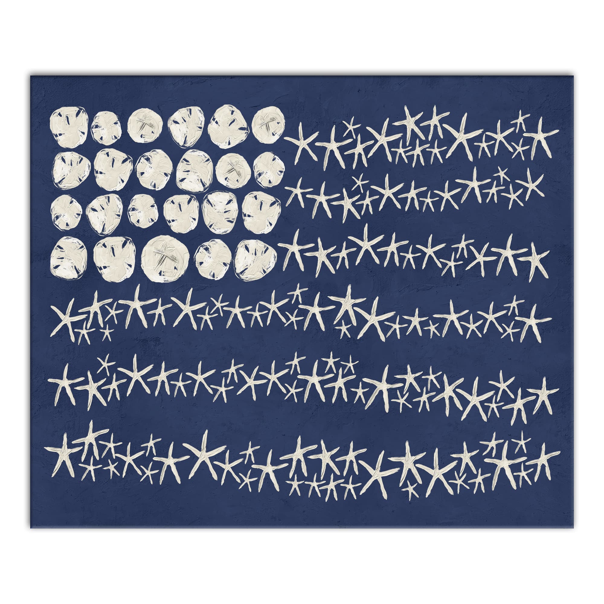 Starfish Flag Canvas Wall Art