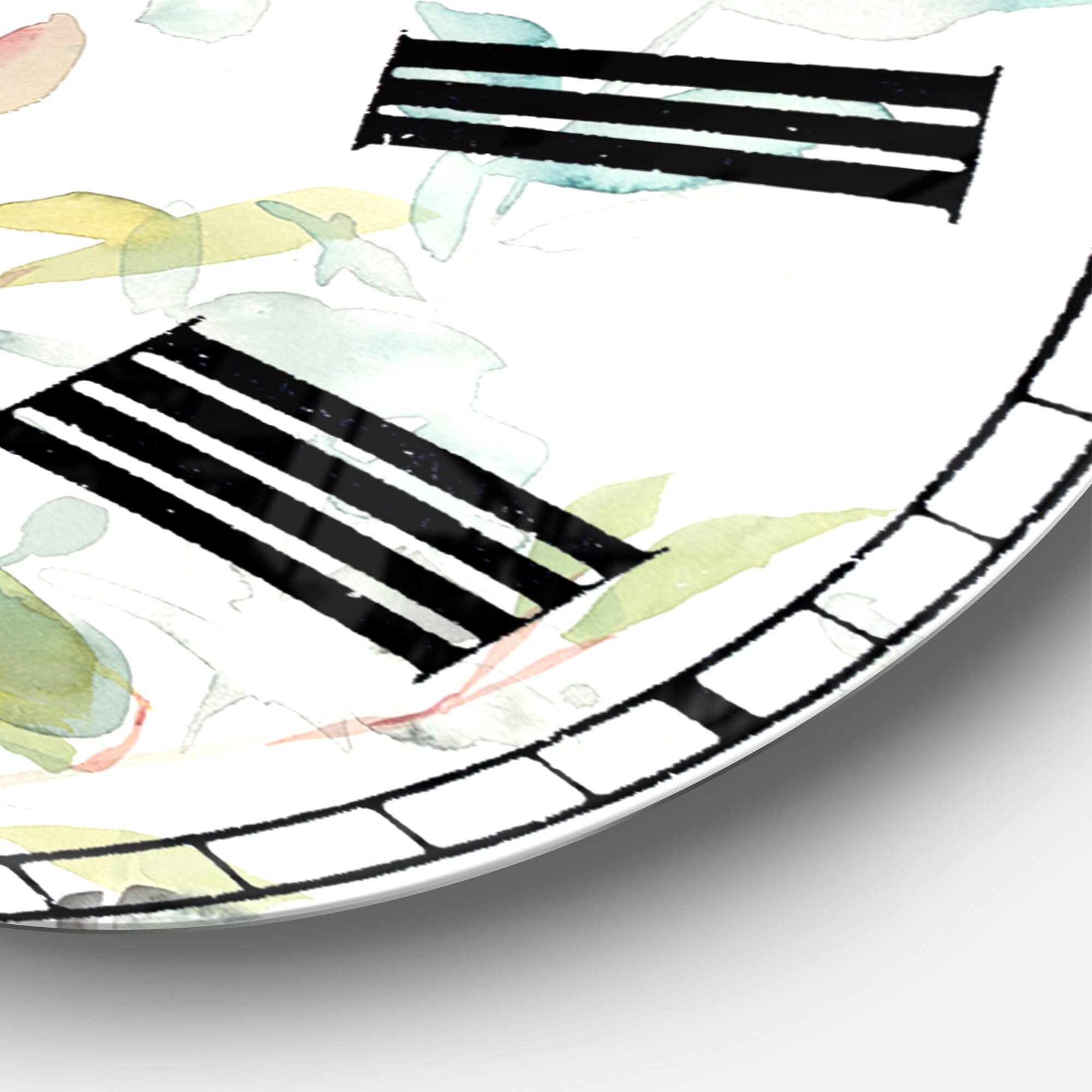 Designart 'Eucalyptus Natural Element Traditional Wall Clock