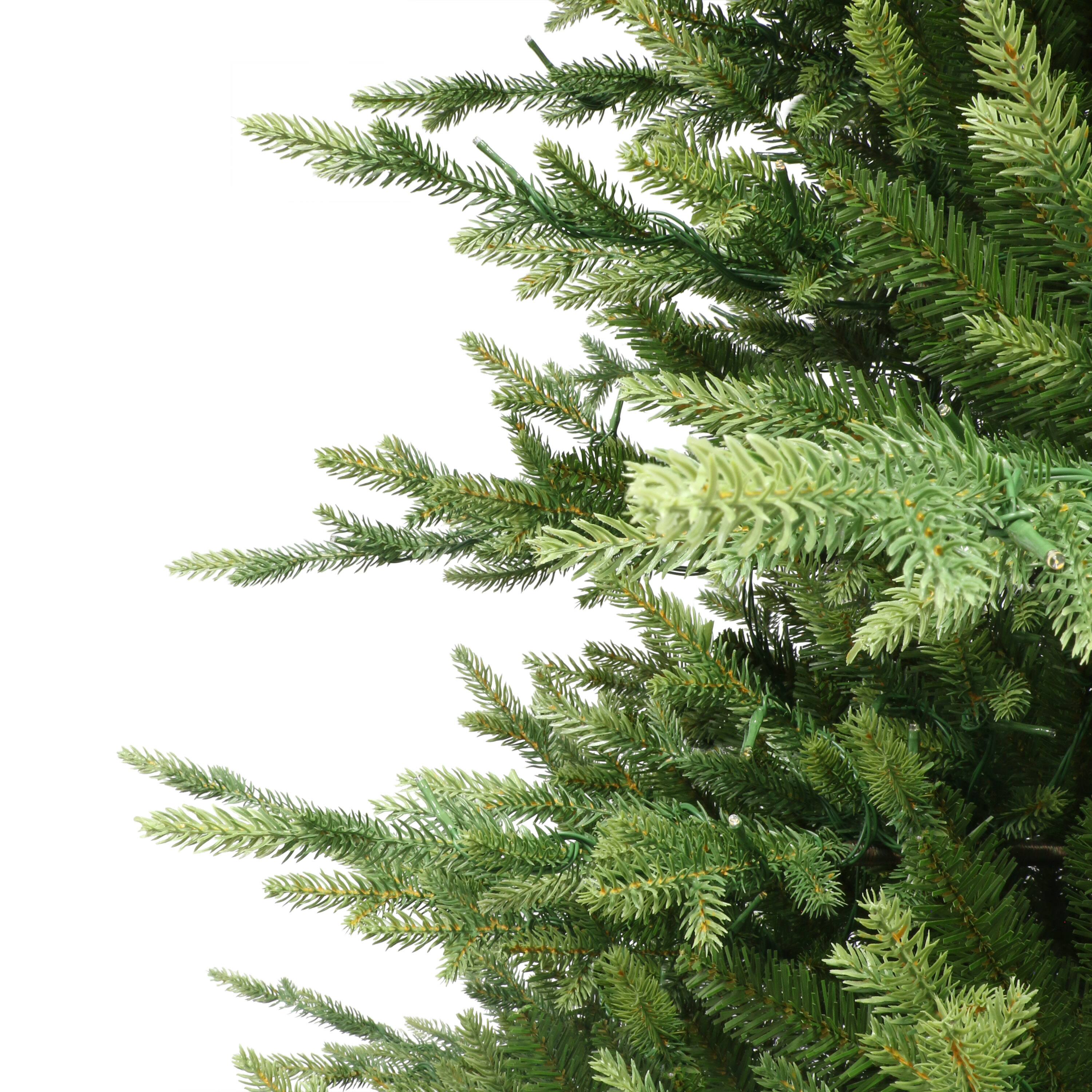 7.5ft. Pre-Lit Dorchester Fir Artificial Christmas Tree, Dual Color LED Lights