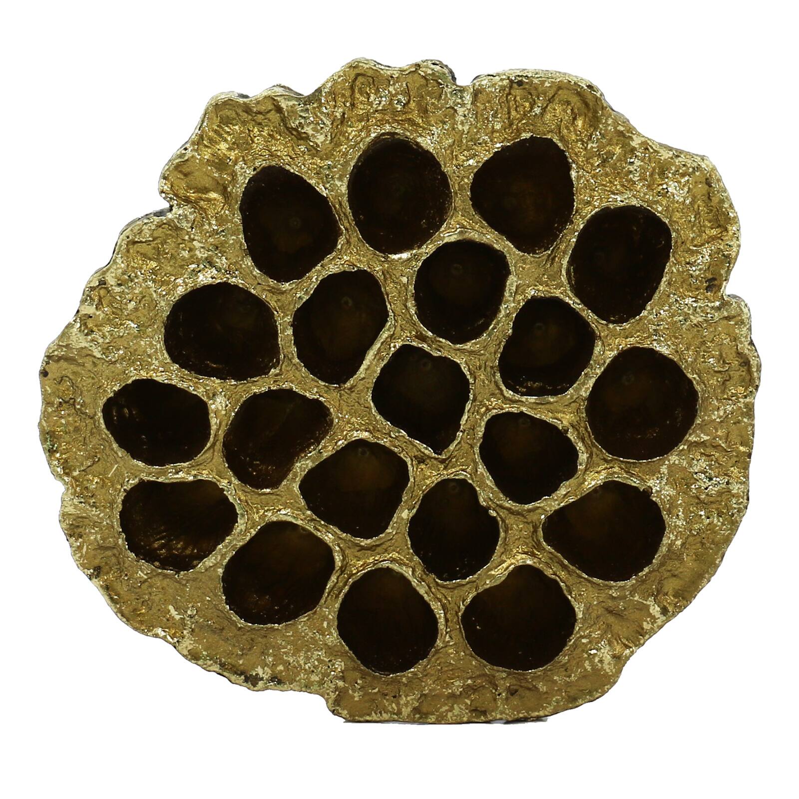 4&#x22; Gold Lotus Pod Tabletop D&#xE9;cor by Ashland&#xAE;