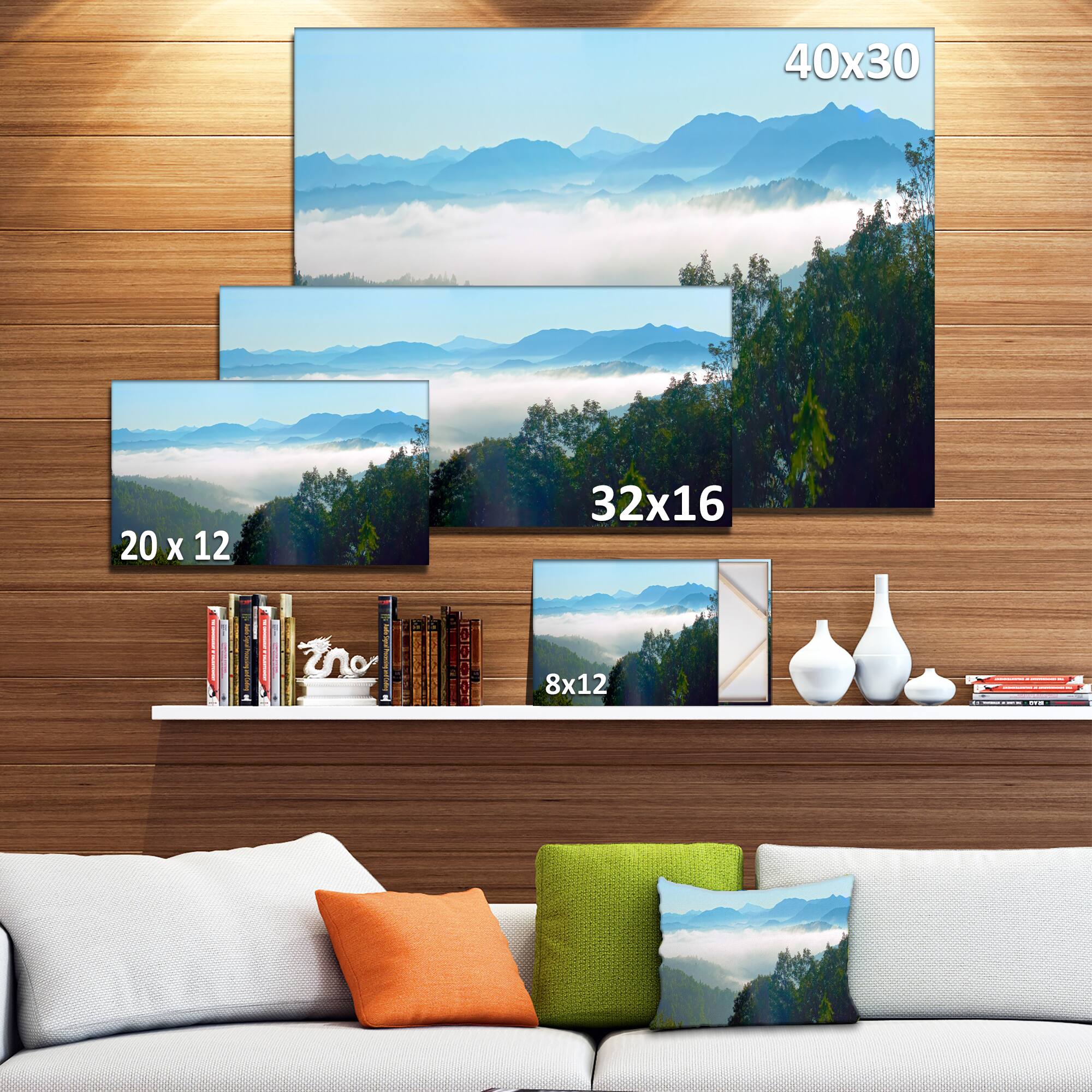 Designart - Morning in Blue Ridge Parkway - Landscape Canvas Art Print