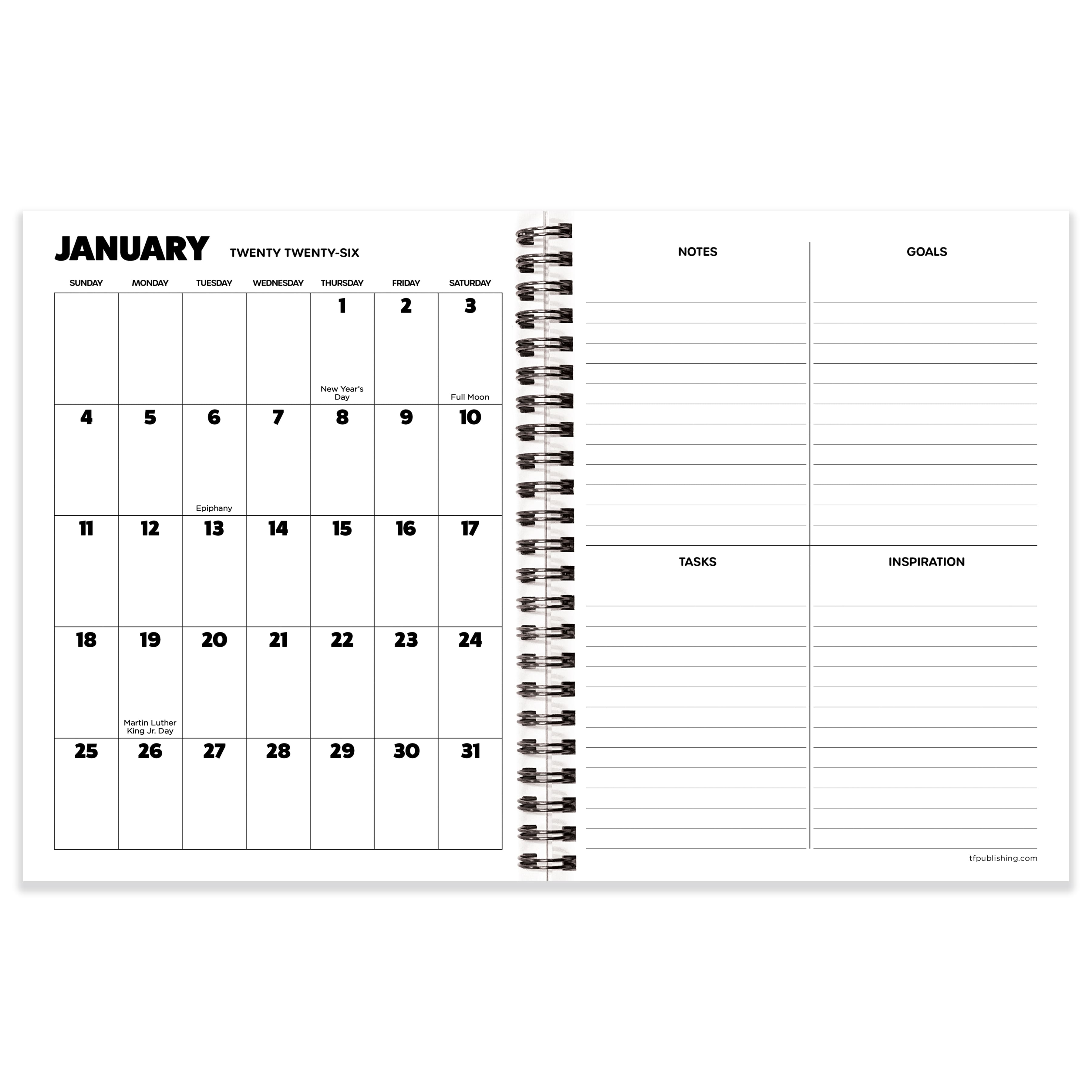 2026 Rainbow Brite Medium Weekly Monthly Planner