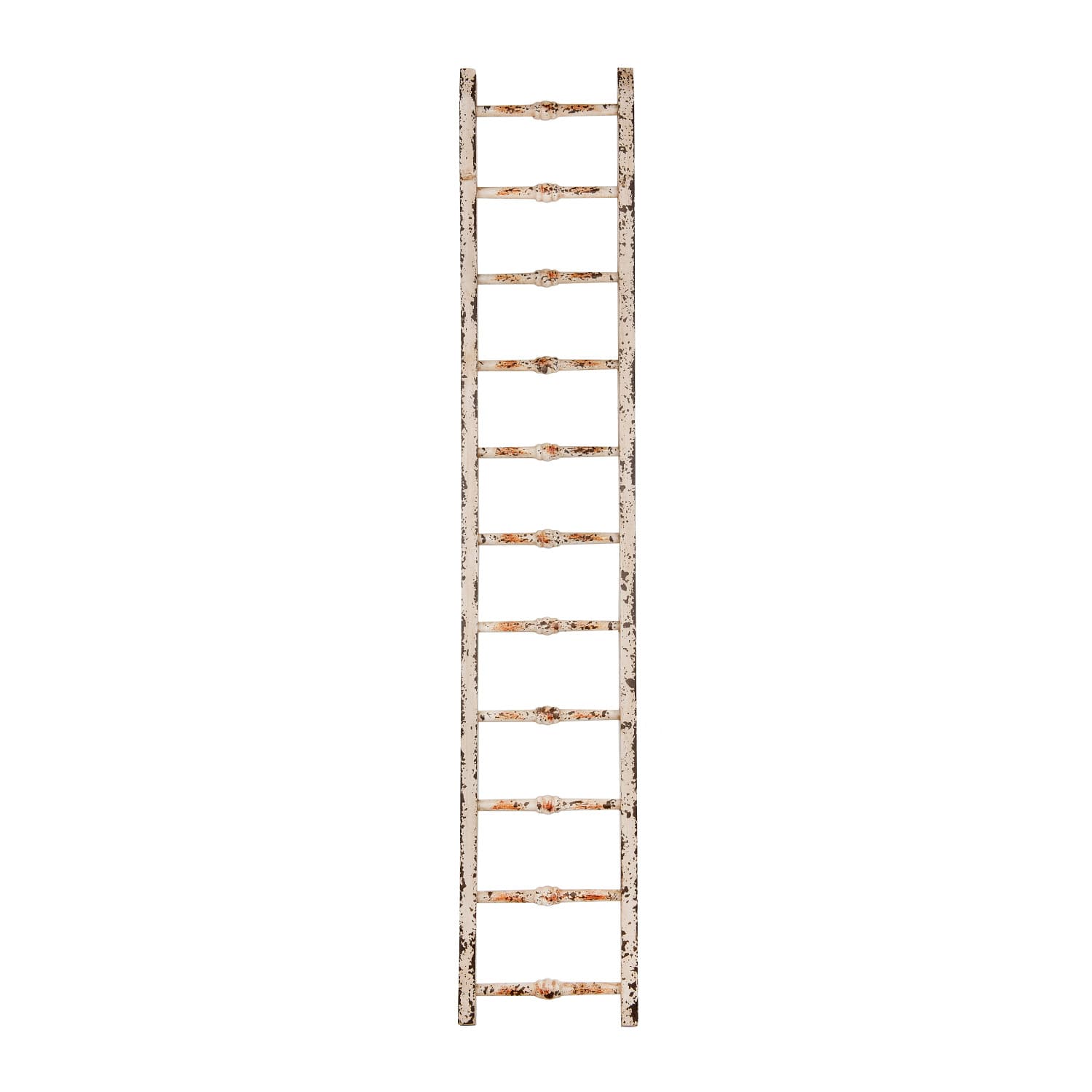Hello Honey® 6ft. Distressed White Decorative Wood Ladder