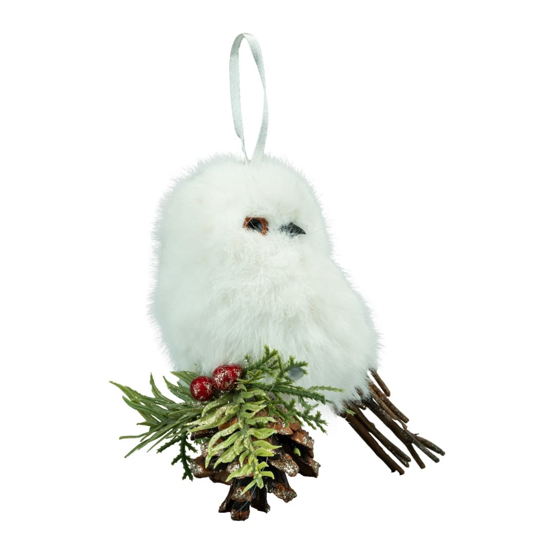 5&#x22; White Owl Ornament by Ashland&#xAE;