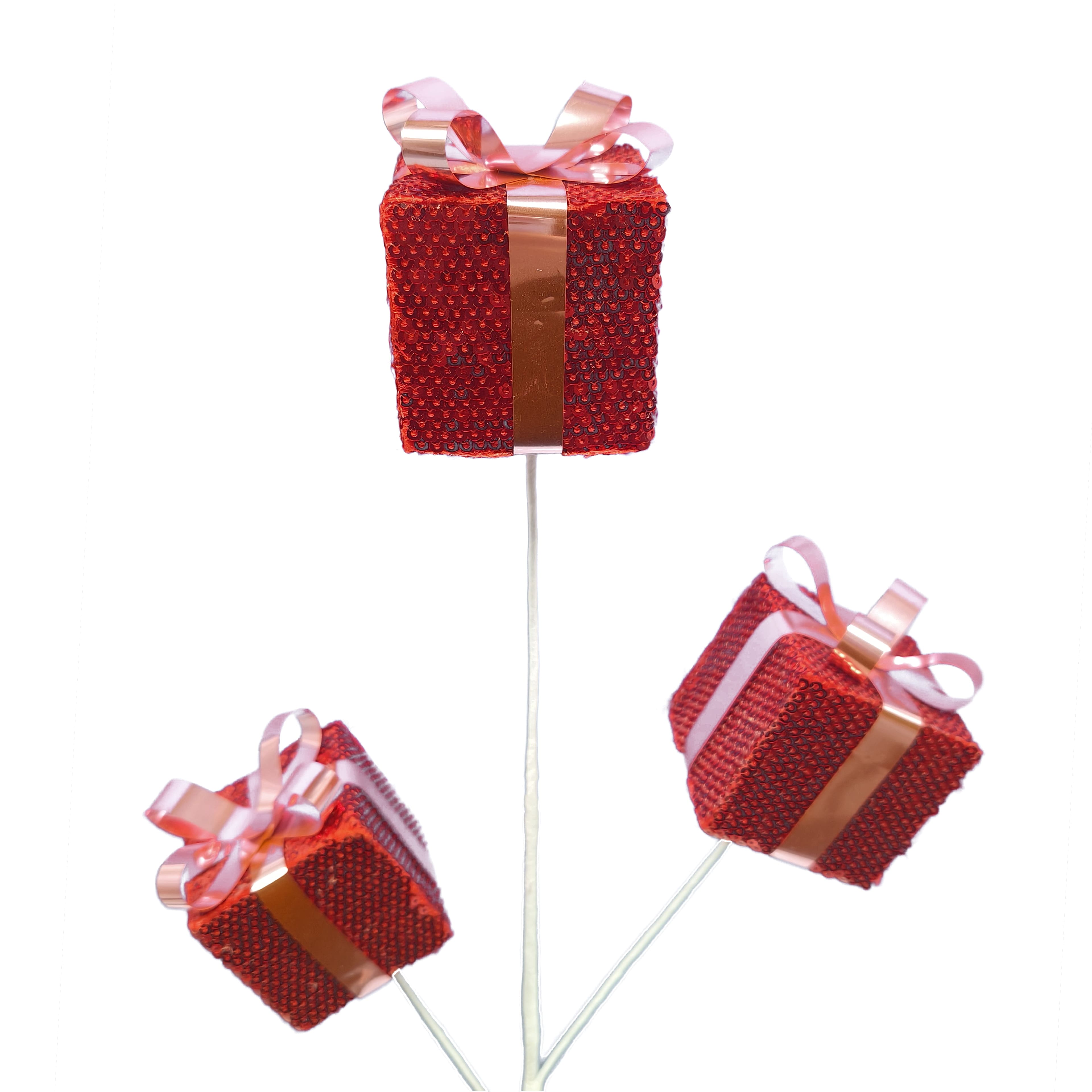 26&#x22; Red &#x26; Pink Gift Box Stem by Ashland&#xAE;