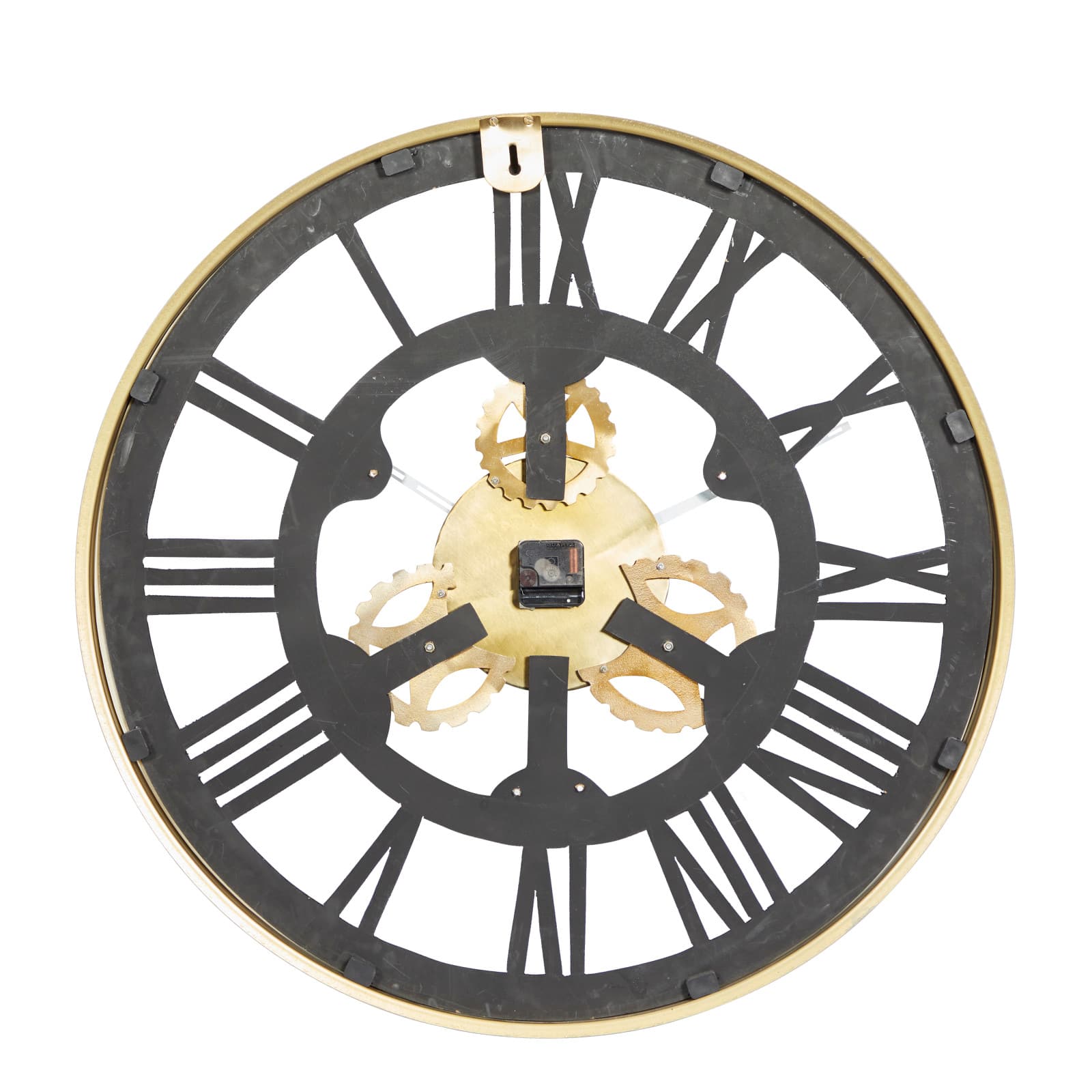 Black Industrial Stainless Steel Wall Clock