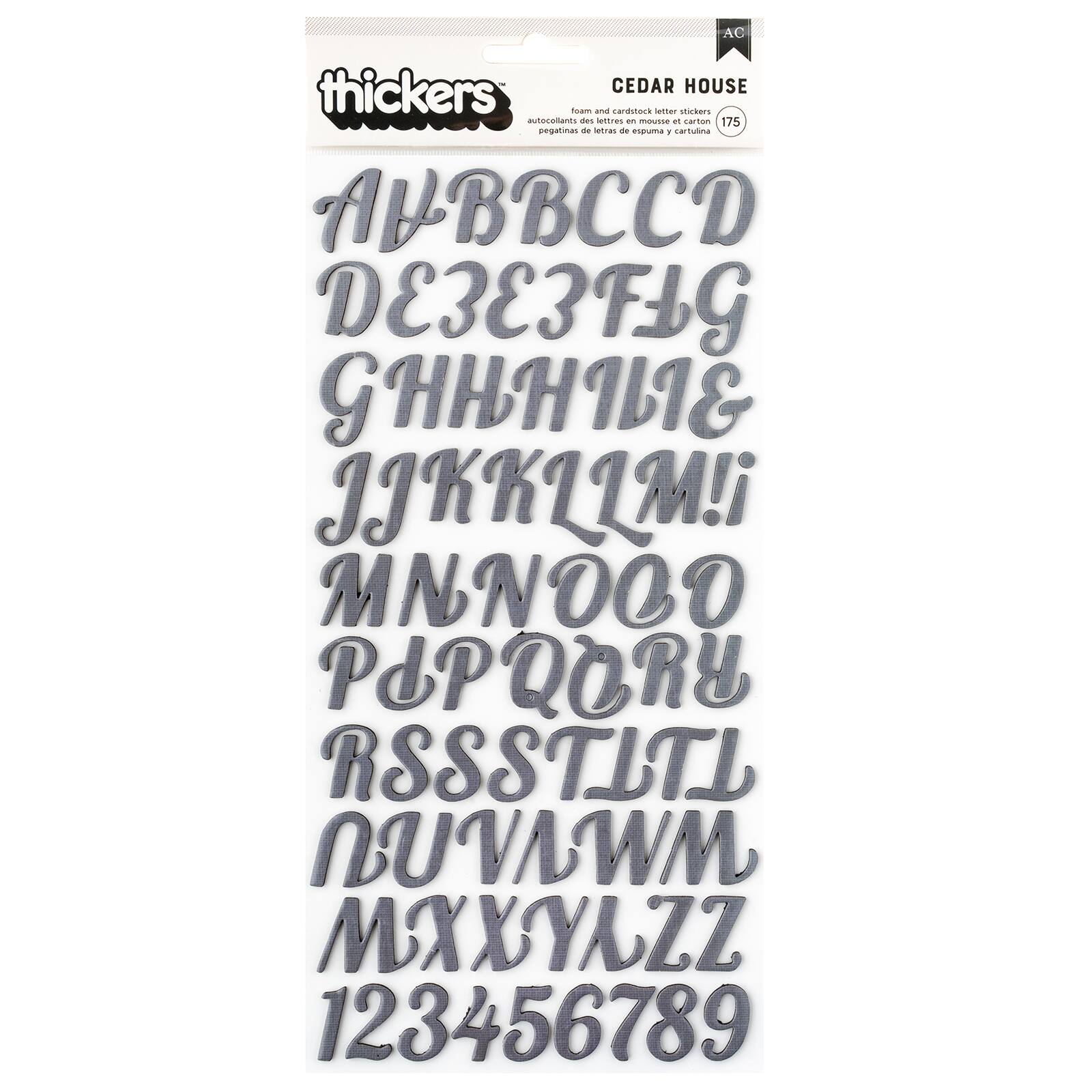 Thickers&#x2122; Cedar House Foam &#x26; Cardstock Letter Stickers