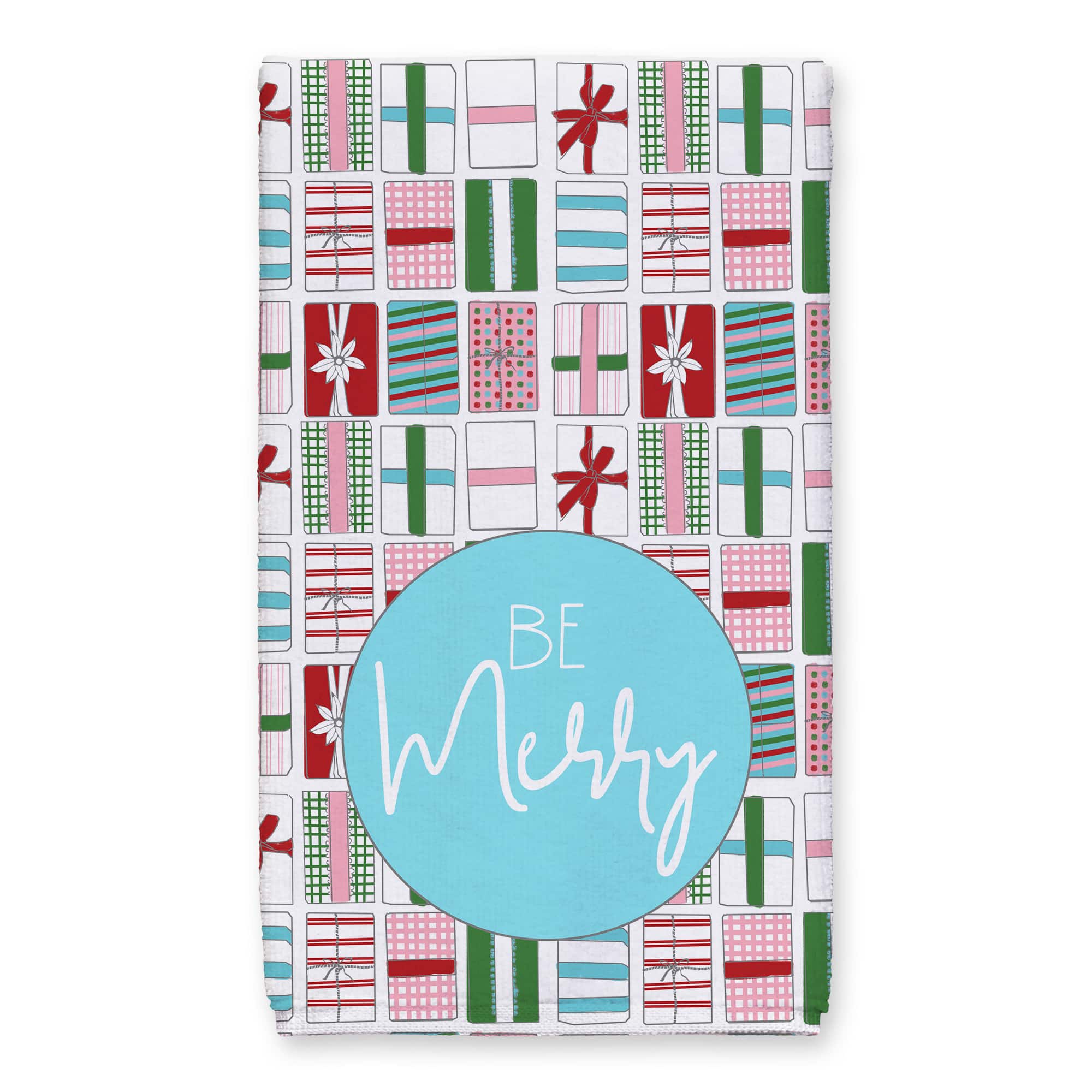 Merry Gift Boxes Tea Towels - Set of 2