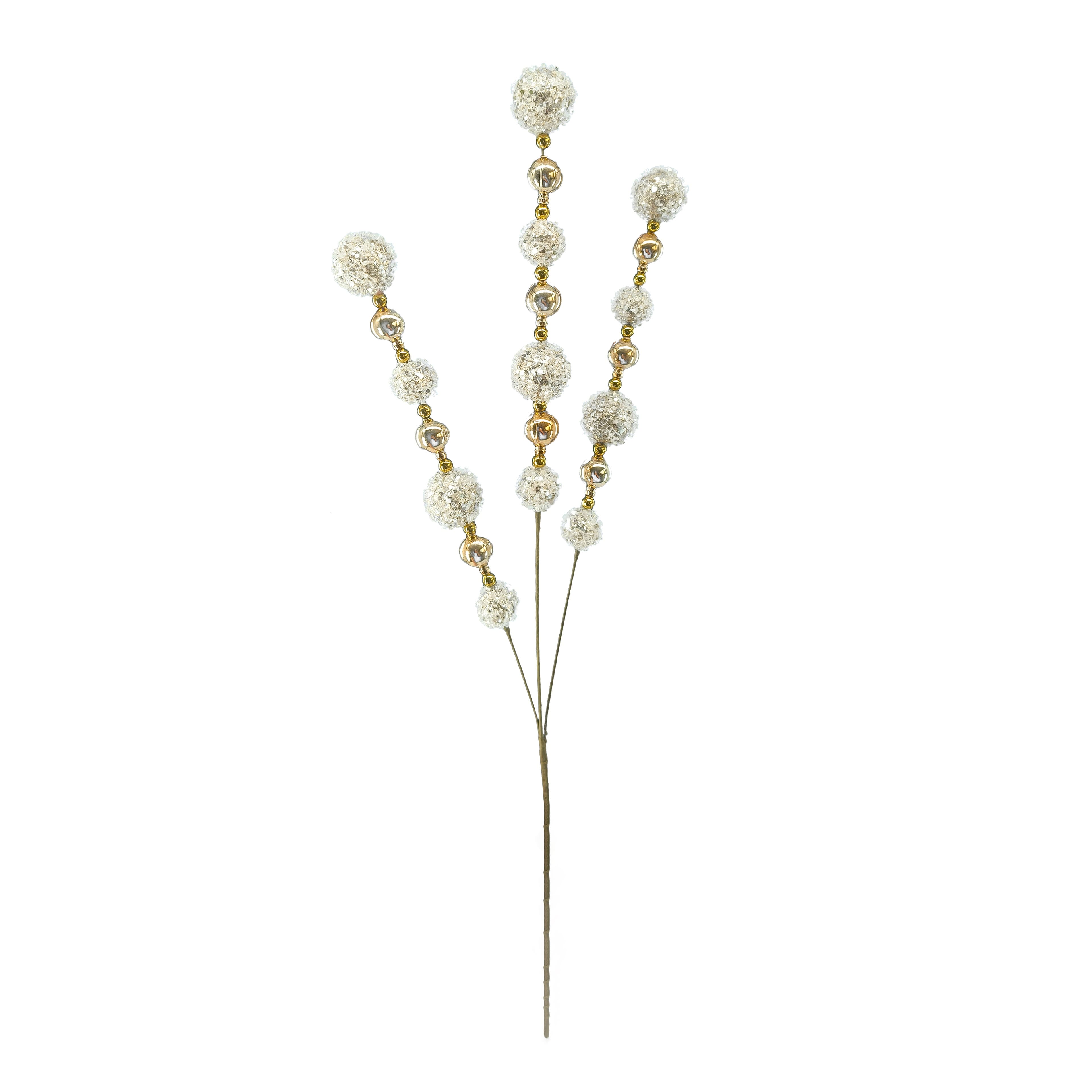 28" Champagne Ornament Balls Stem by Ashland®