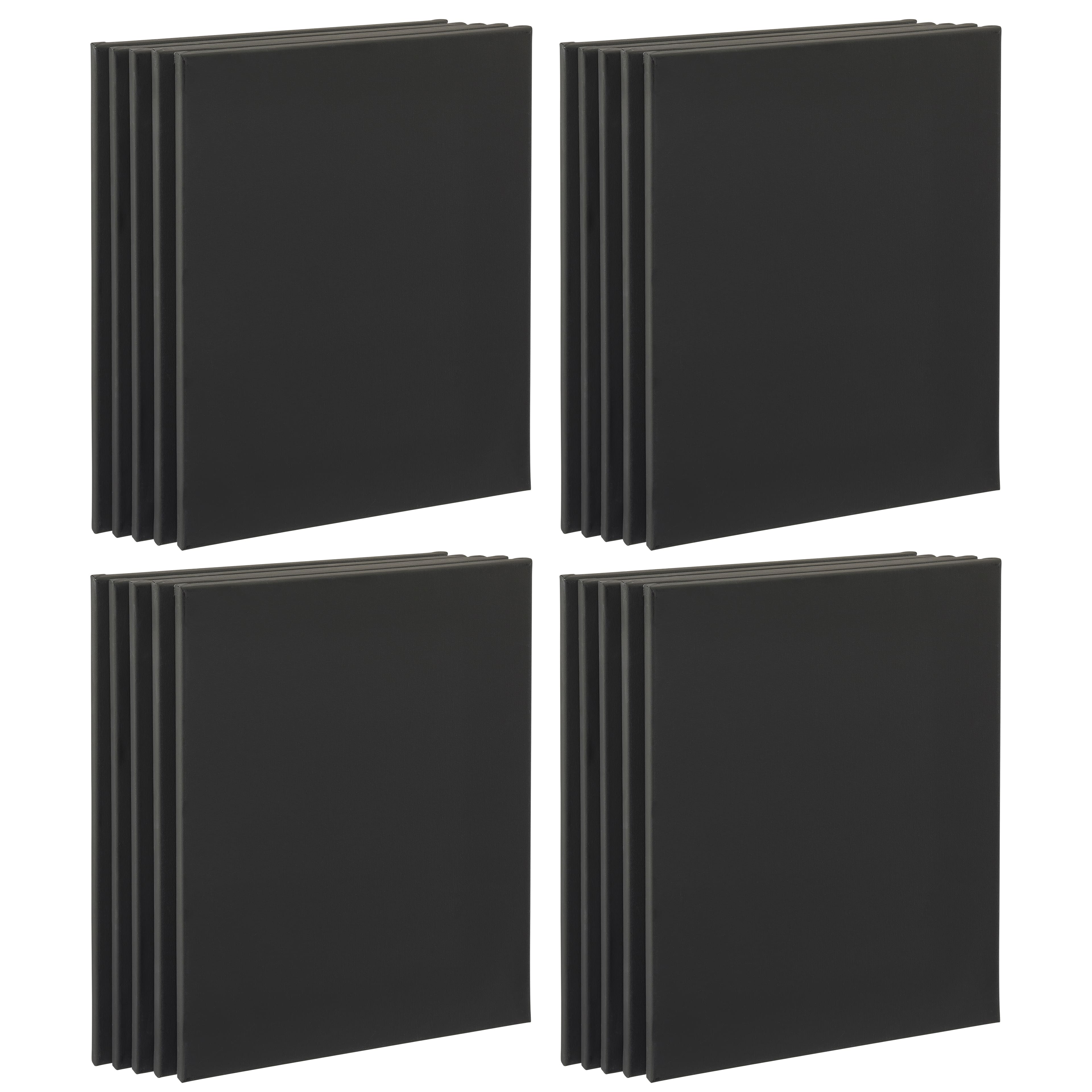 4 Packs: 5 ct. (20 total) 16" x 20" Black Super Value Canvas by Artist's Loft®