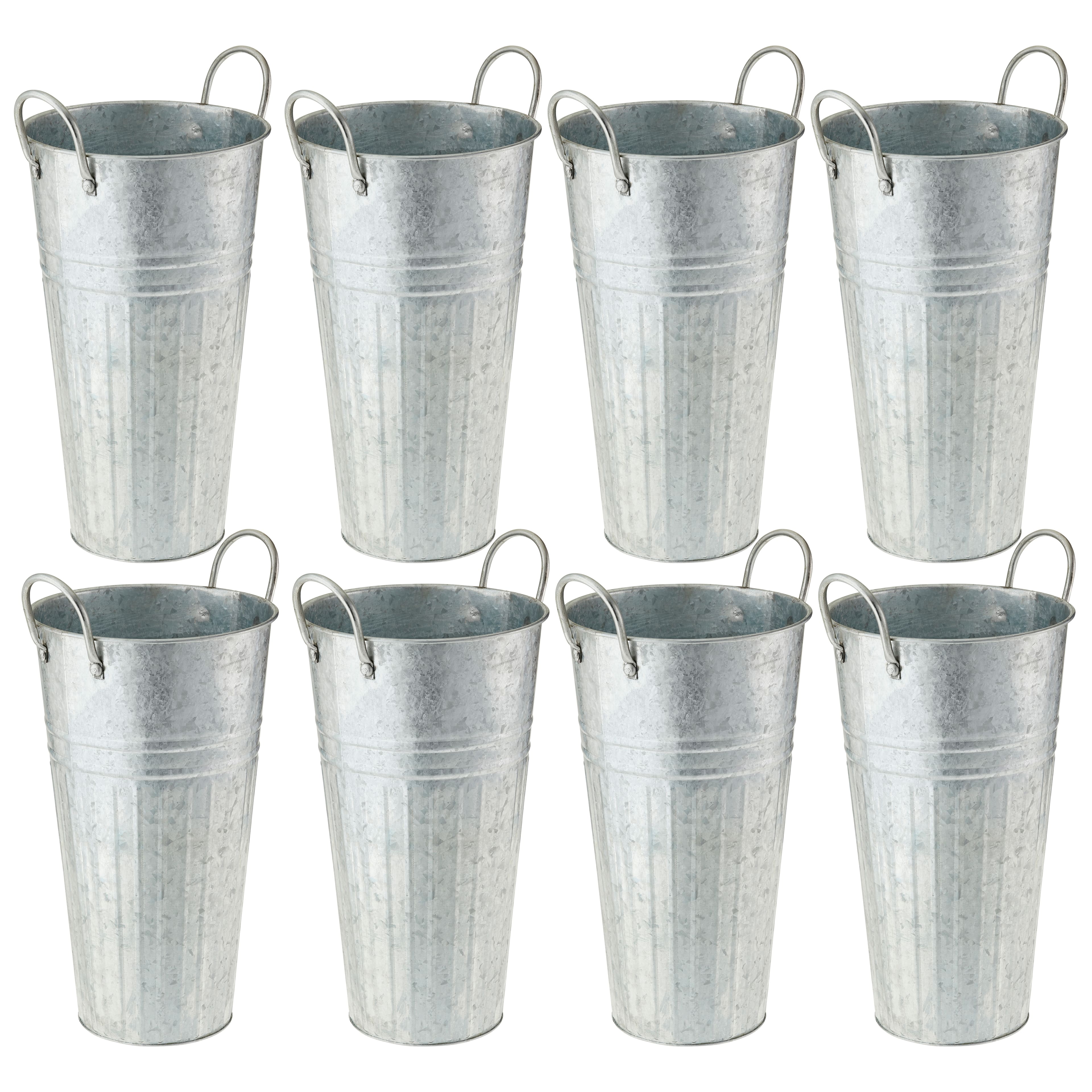 8 Pack: 16&#x22; Galvanized French Bucket by Ashland&#xAE;