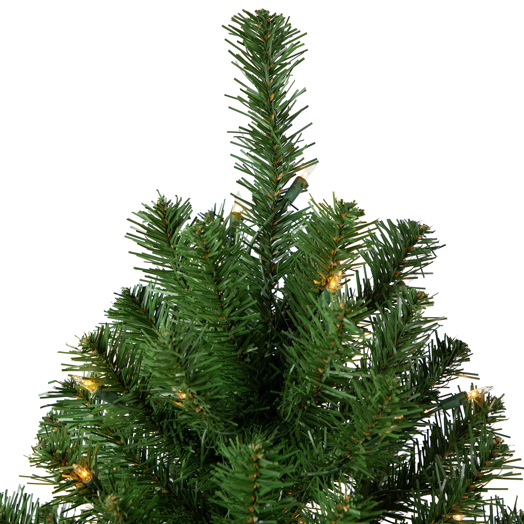 4.5ft. Pre-Lit Pendleton Spruce Full Artificial Christmas Tree, Clear Lights