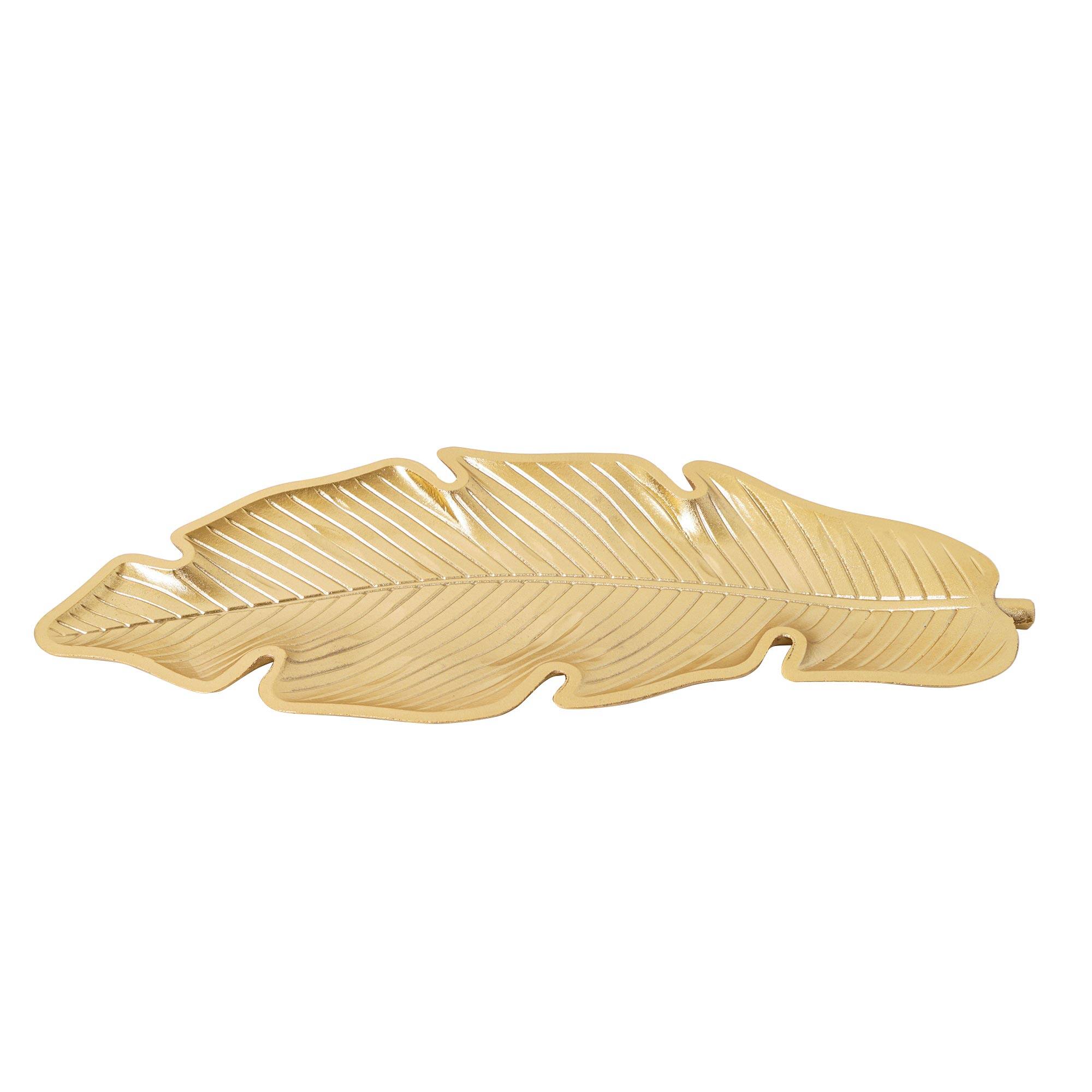 American Art Decor Gold Leaf Wood Tabletop Serving Storage Tray