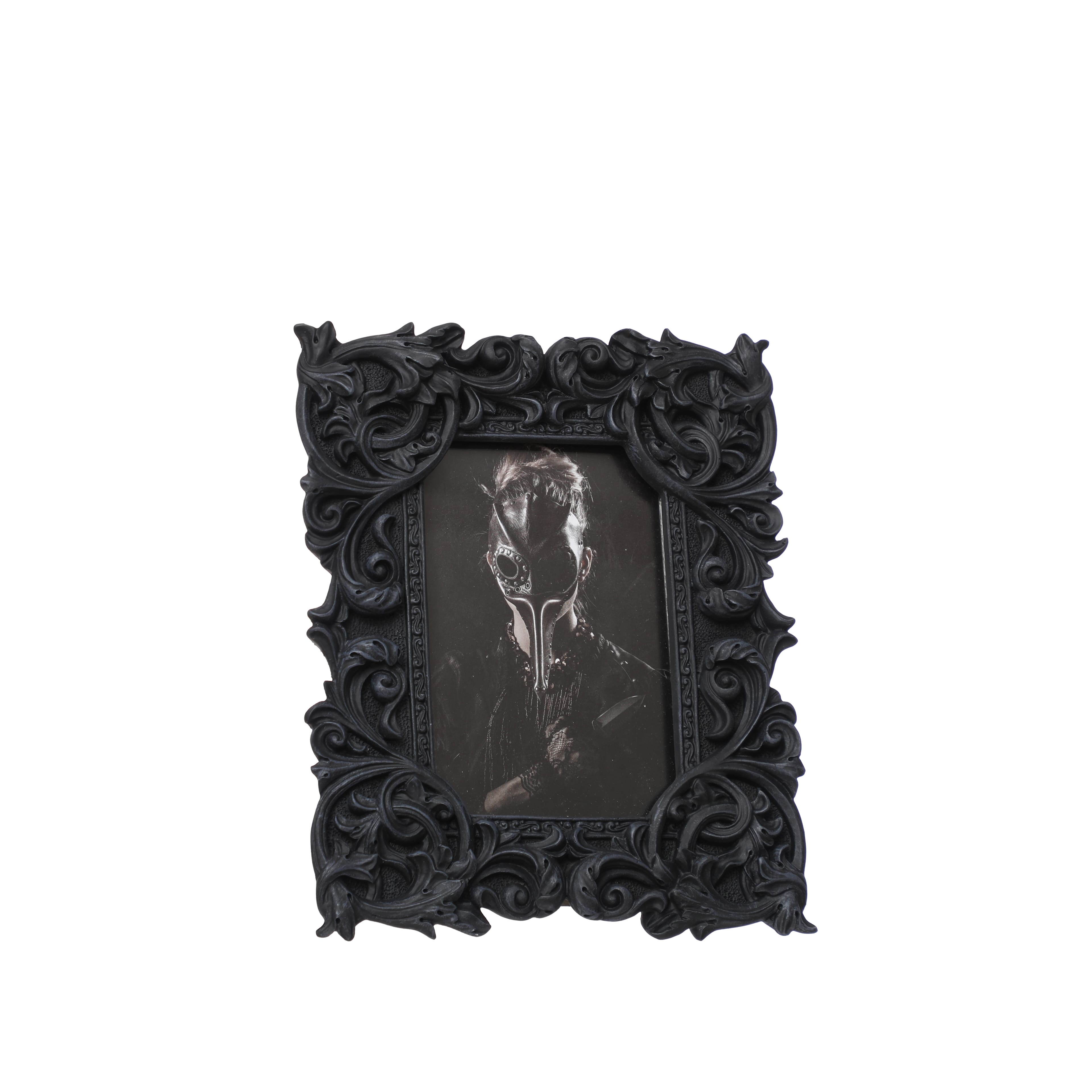 4&#x22; x 6&#x22; Black Ornate Textured Tabletop Frame by Ashland&#xAE;