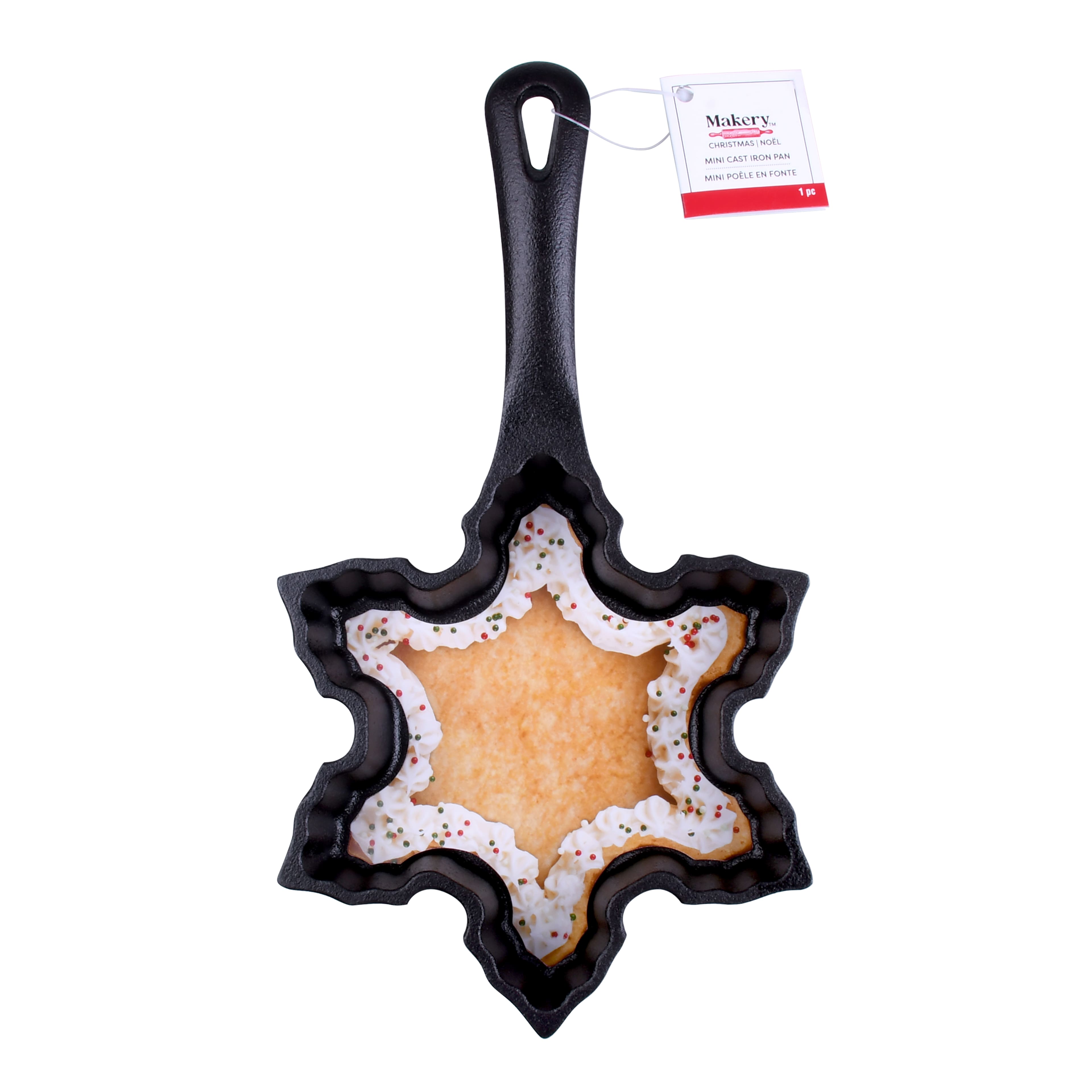 Mini Snowflake Cast Iron Pan by Makery™