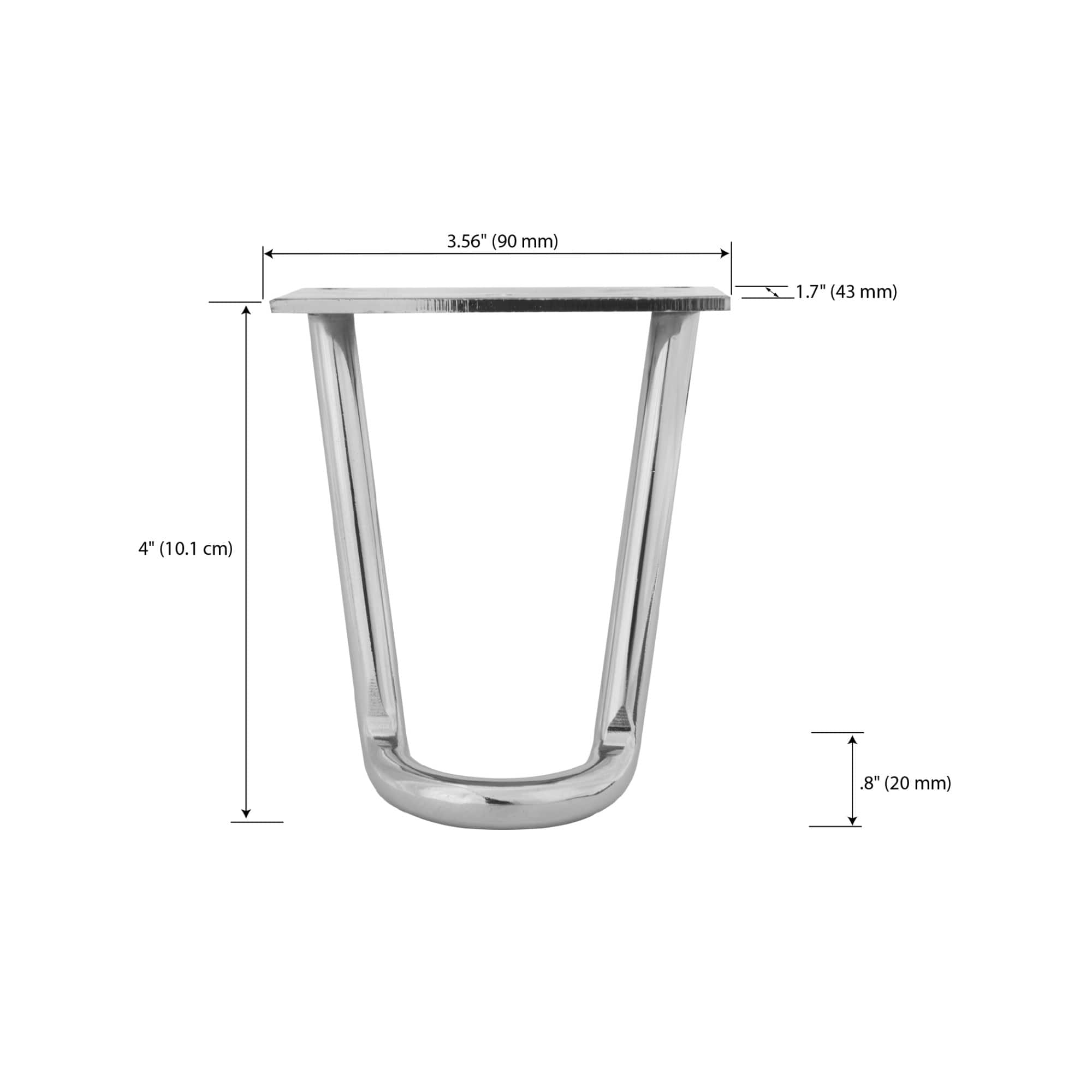 Dritz Home Nickel Modern Hairpin Legs