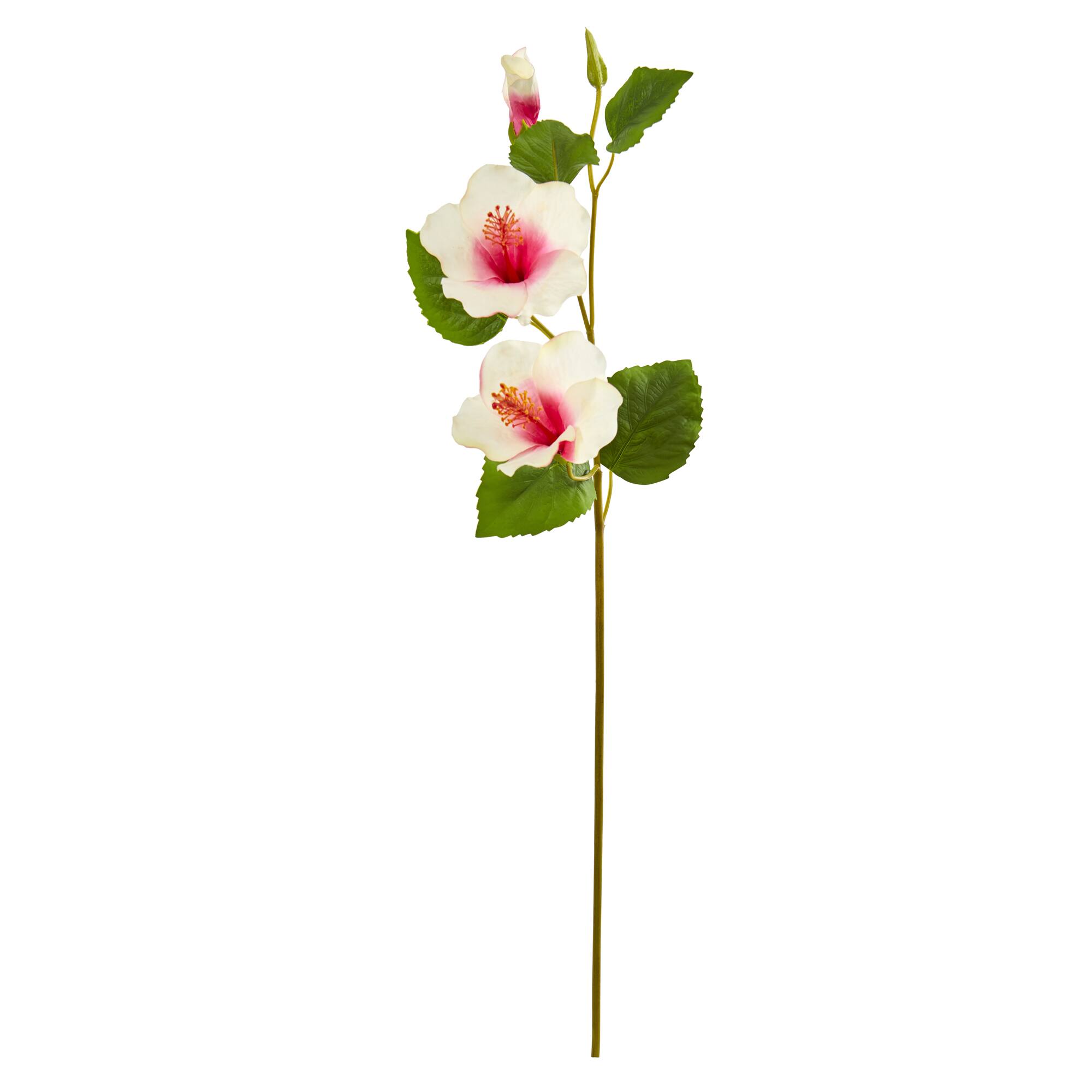 Hibiscus Artificial Flower Stems