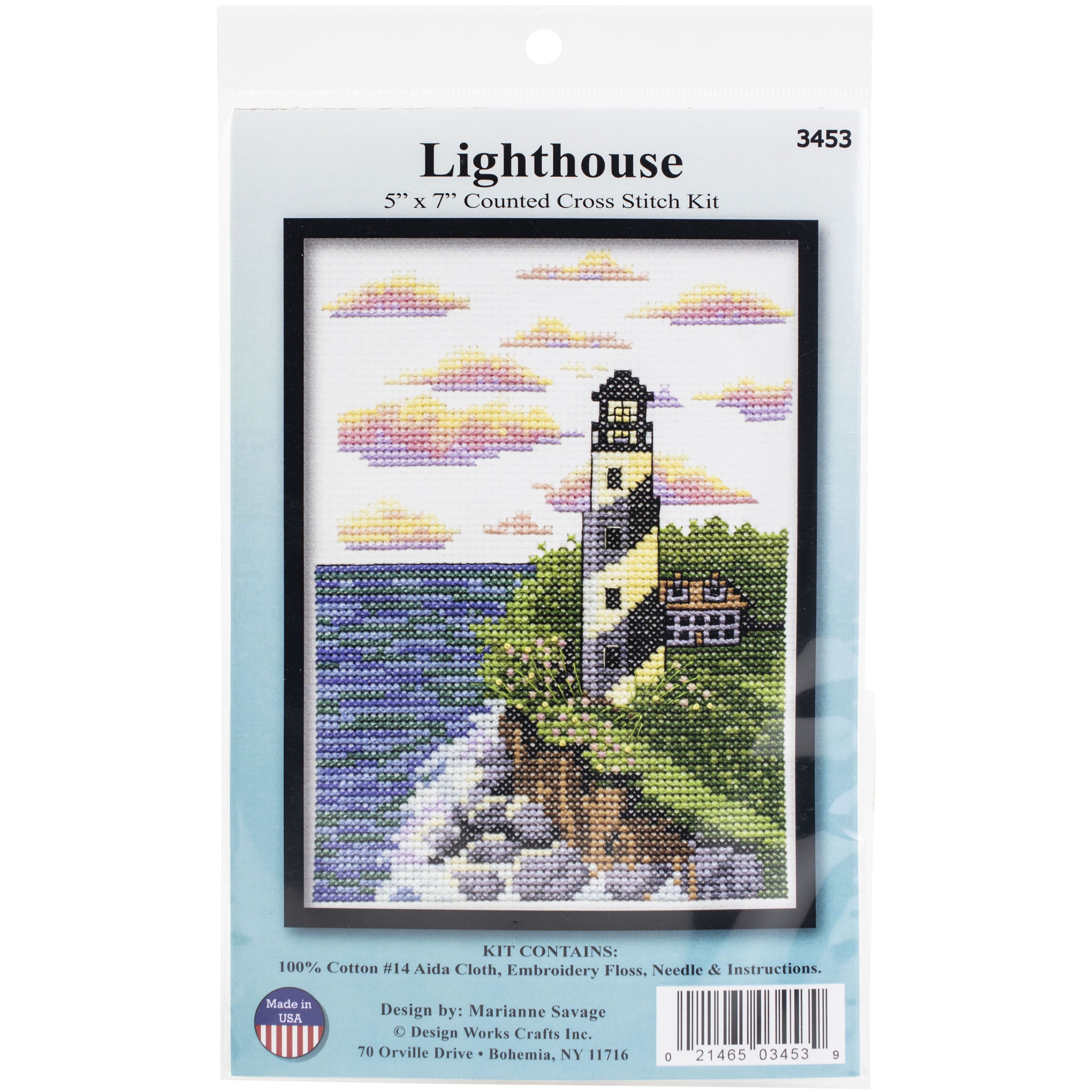 Design Works&#x2122; Lighthouse Cross Stitch Kit