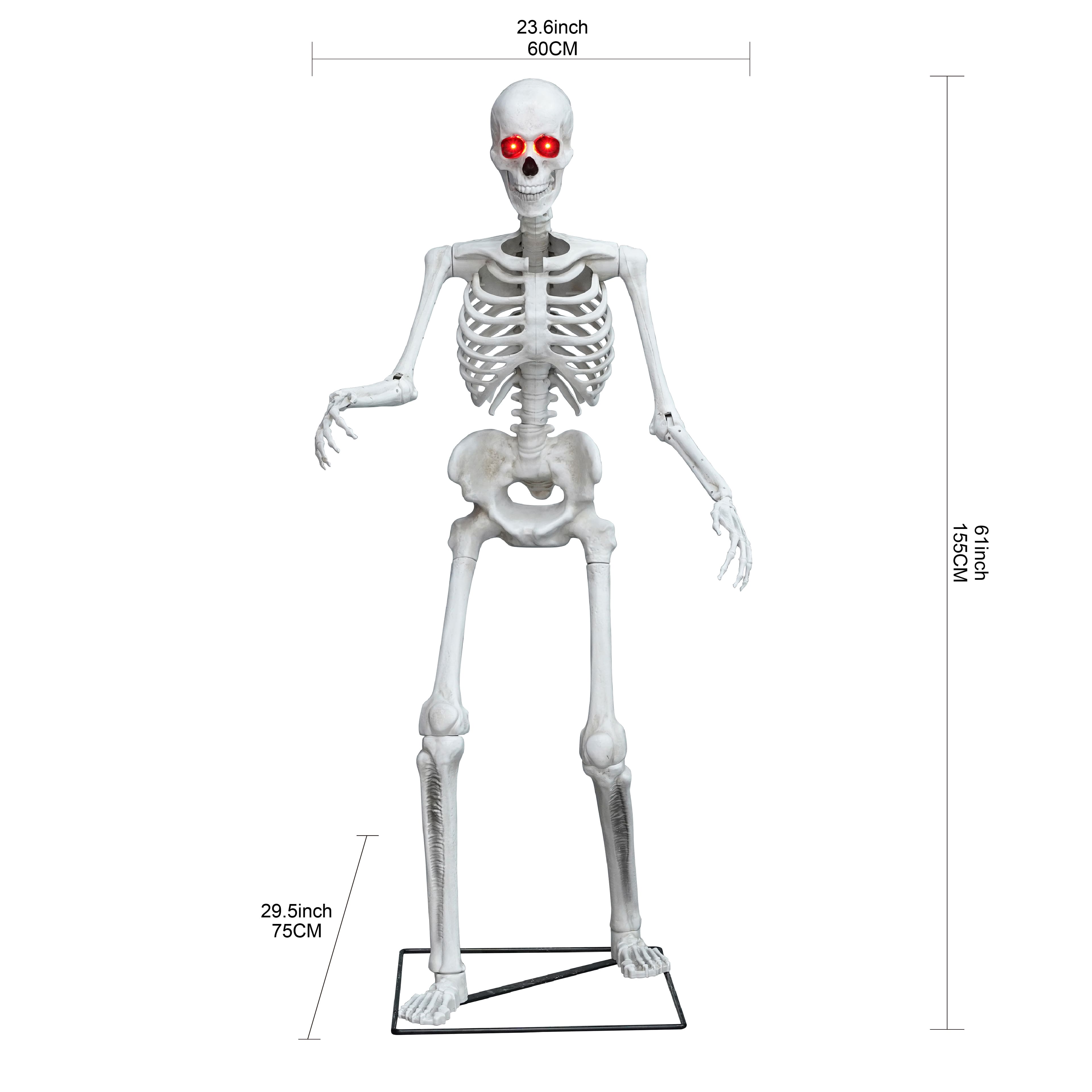 5ft. Skeleton with Red Light-Up Eyes by Ashland&#xAE;