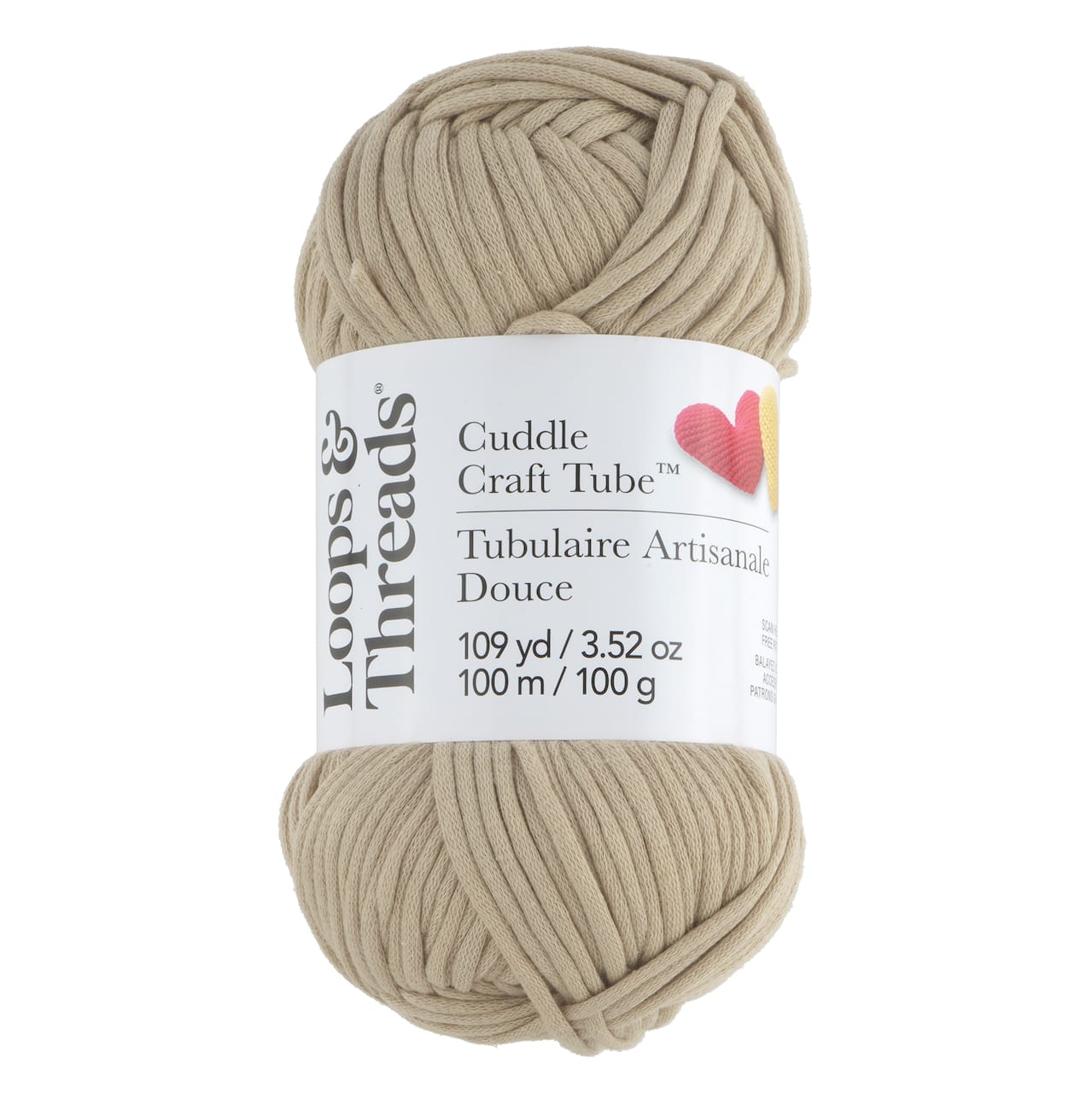 Cuddle Craft Tube™ Yarn by Loops & Threads®, Color: Desert Dune | Michaels
