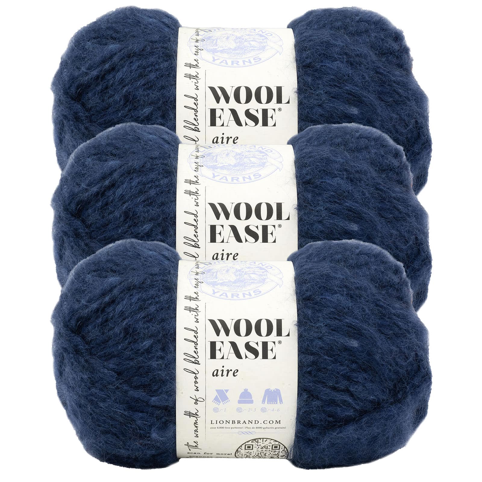 3 Pack Lion Brand&#xAE; Wool-Ease&#xAE; Aire Yarn
