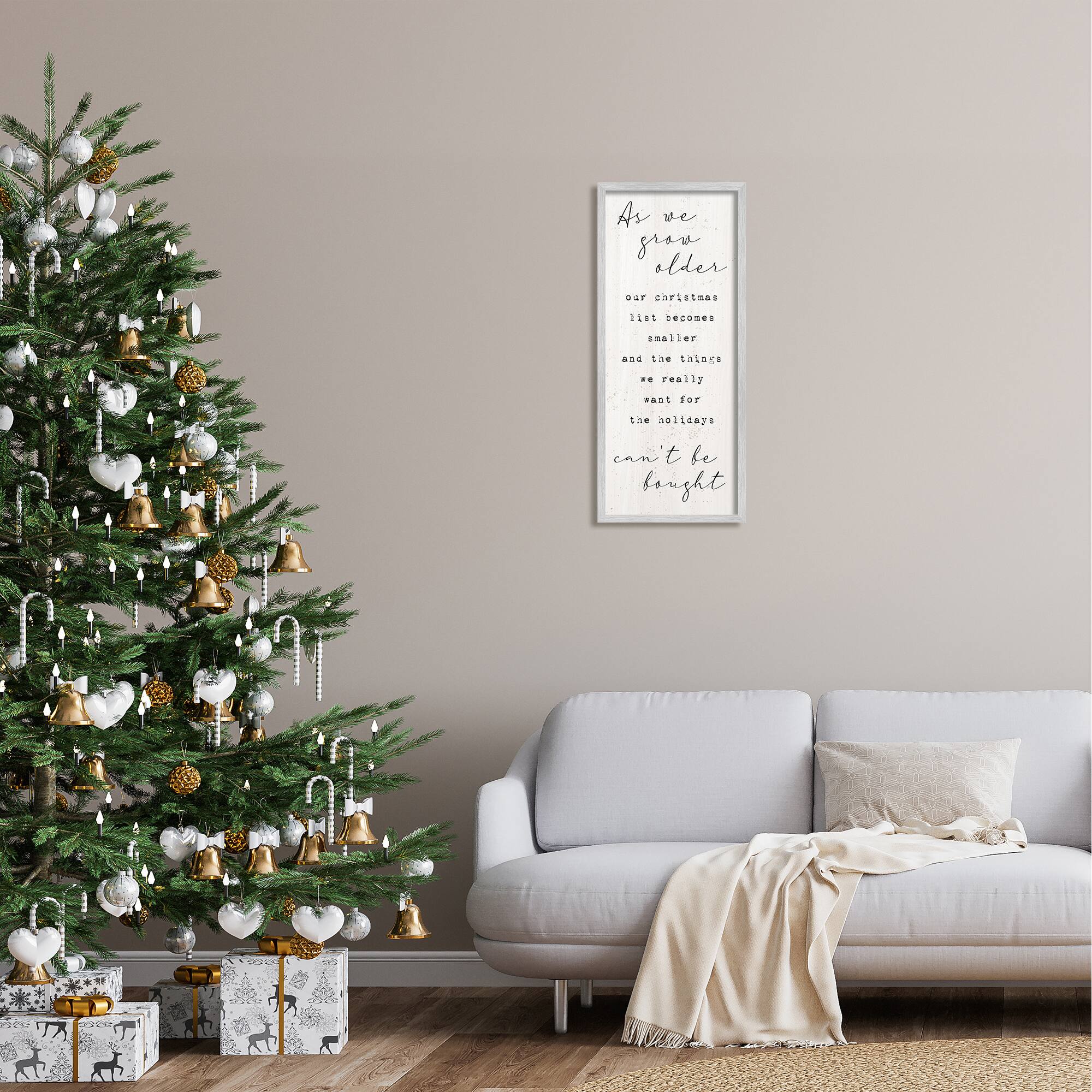 Stupell Industries Gifts That Can&#x27;t Be Bought Holiday Framed Giclee Art