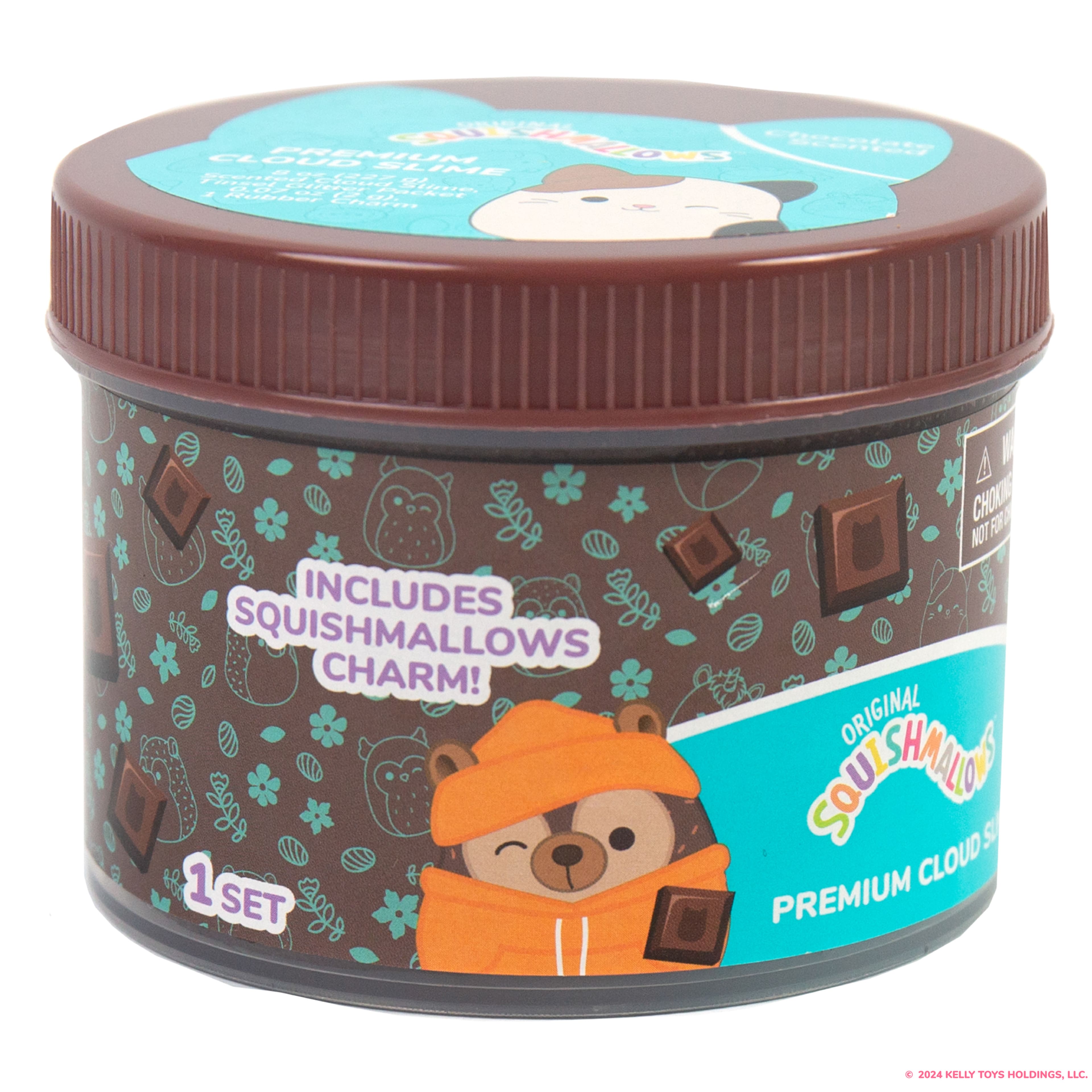 Original Squishmallows&#x2122; Hans the Hedgehog Premium Cloud Slime, Chocolate Scented