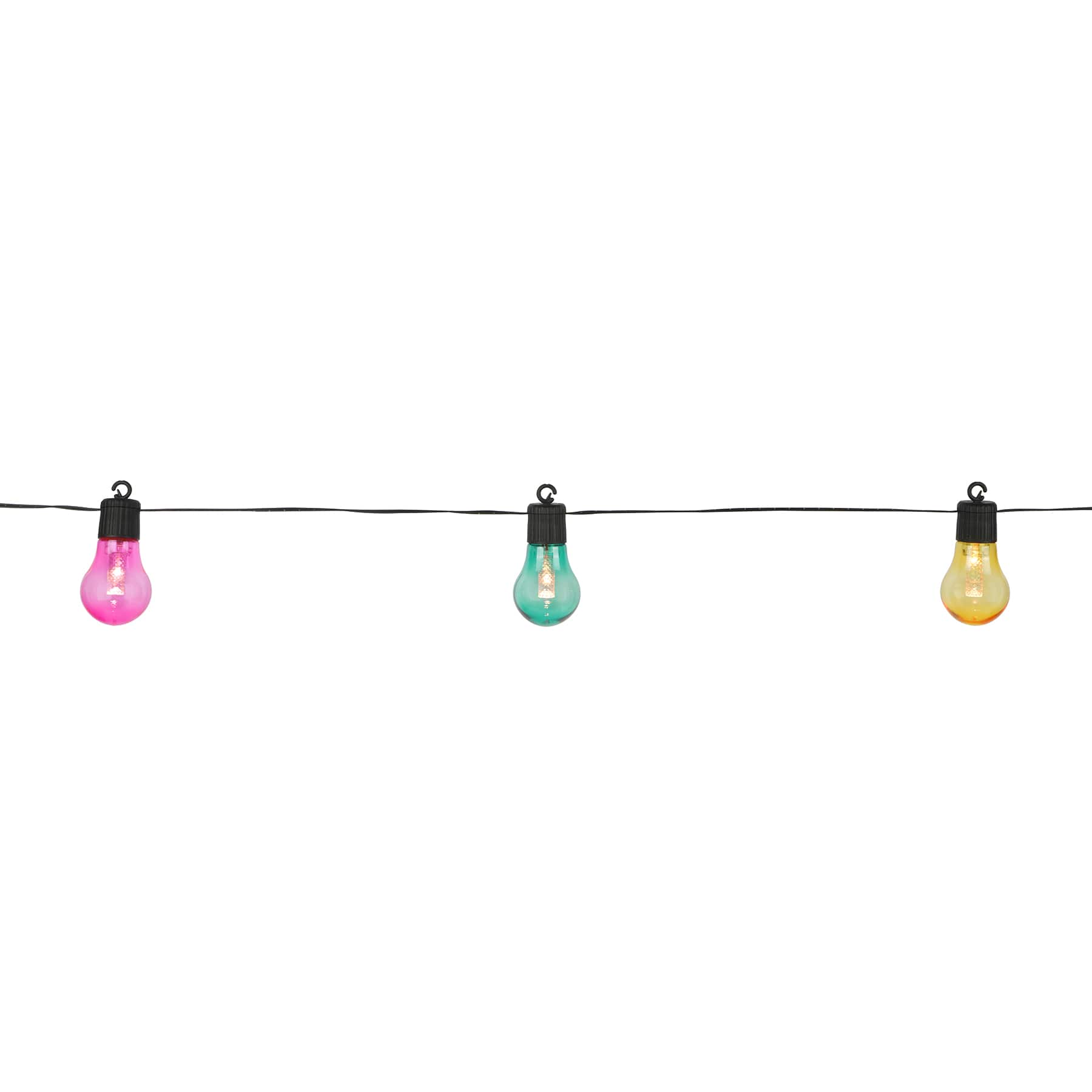 12ct. Warm White LED Shatterproof Multicolor Edison Bulb String Lights by Ashland&#xAE;