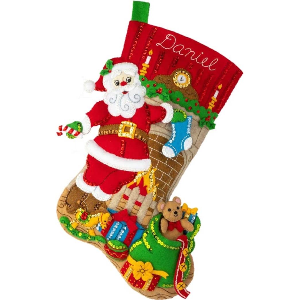 Bucilla® Teacher Santa Stocking Kit 