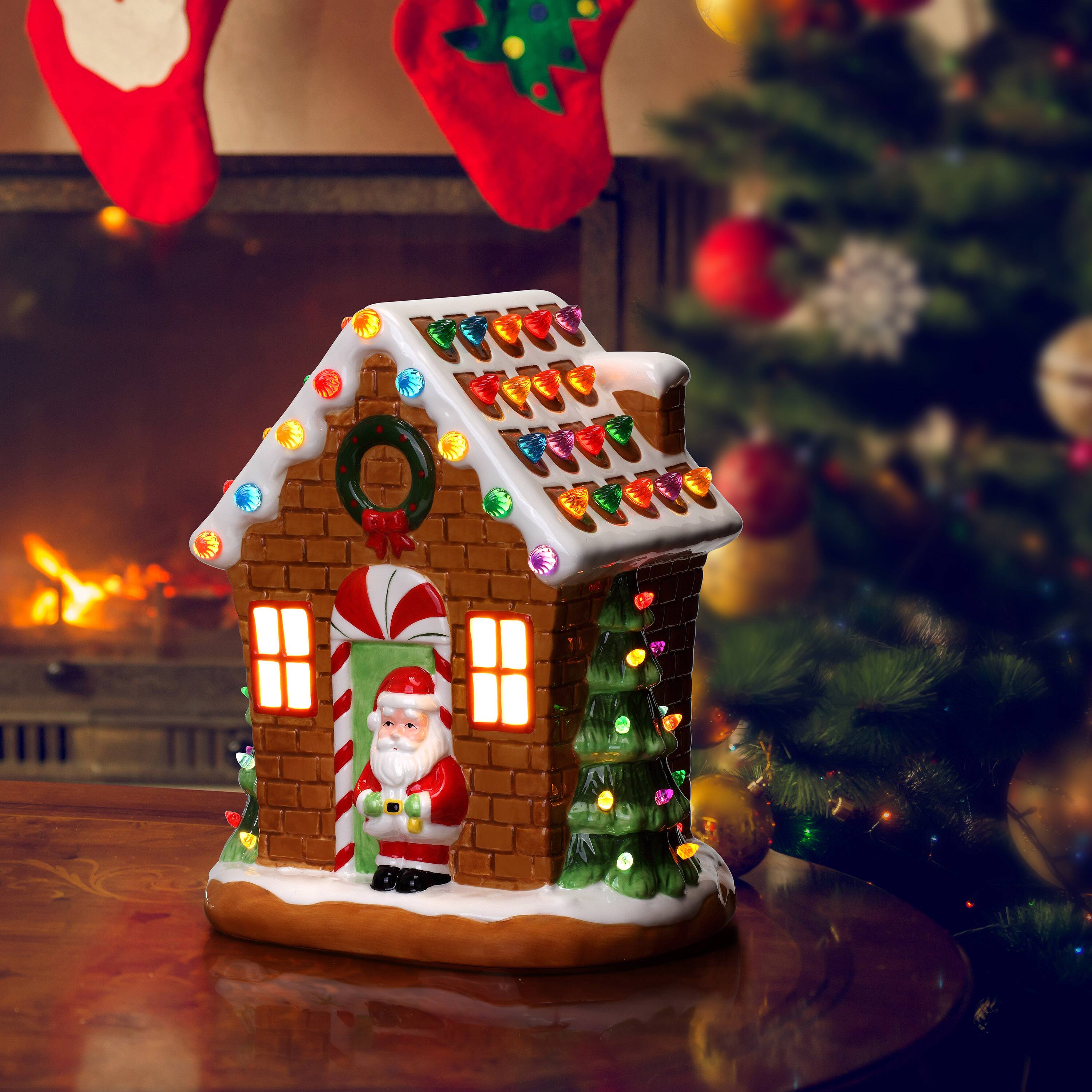 light up foam gingerbread house