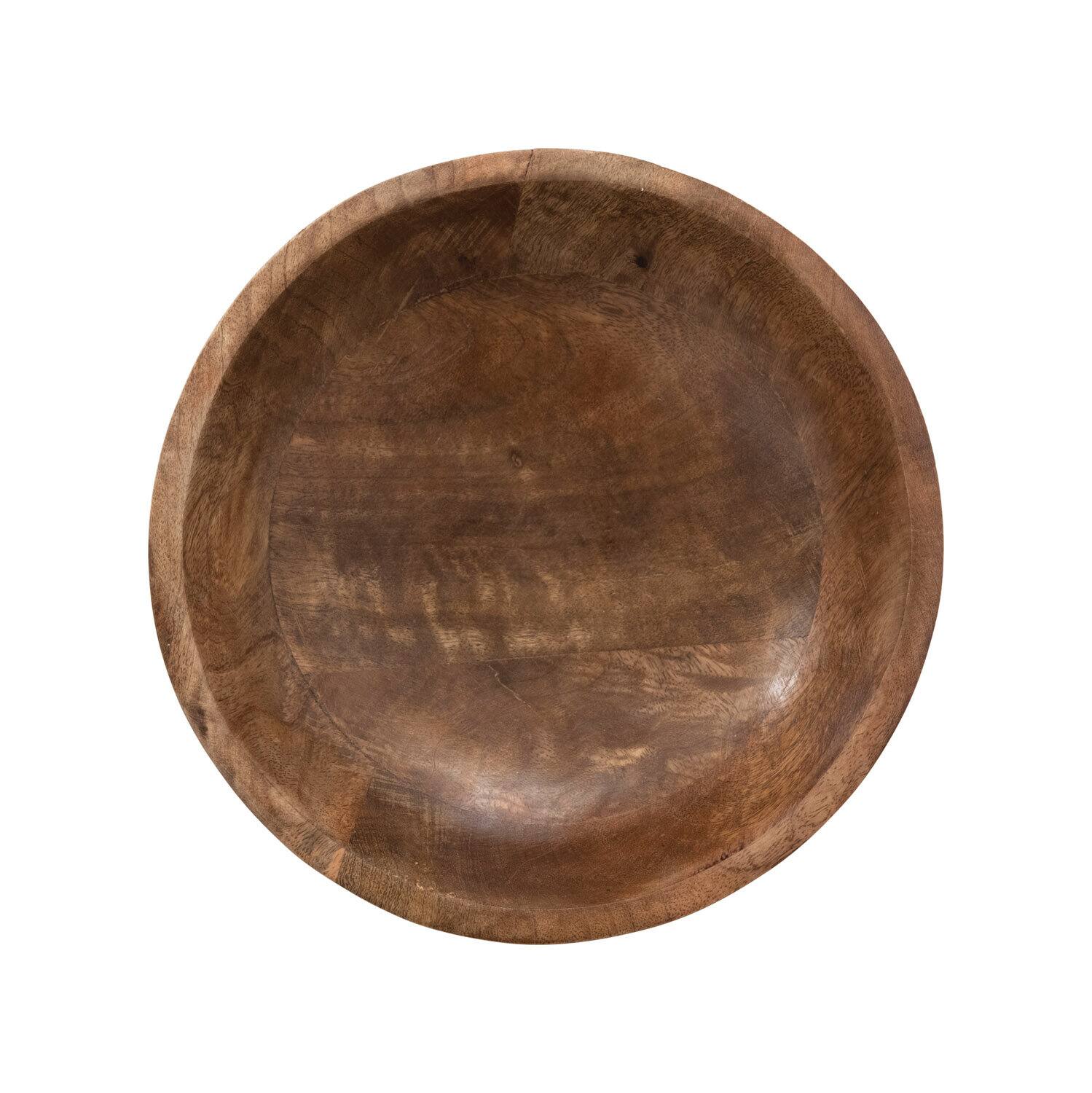 Hello Honey® 11.5" Walnut Mango Wood Footed Bowl
