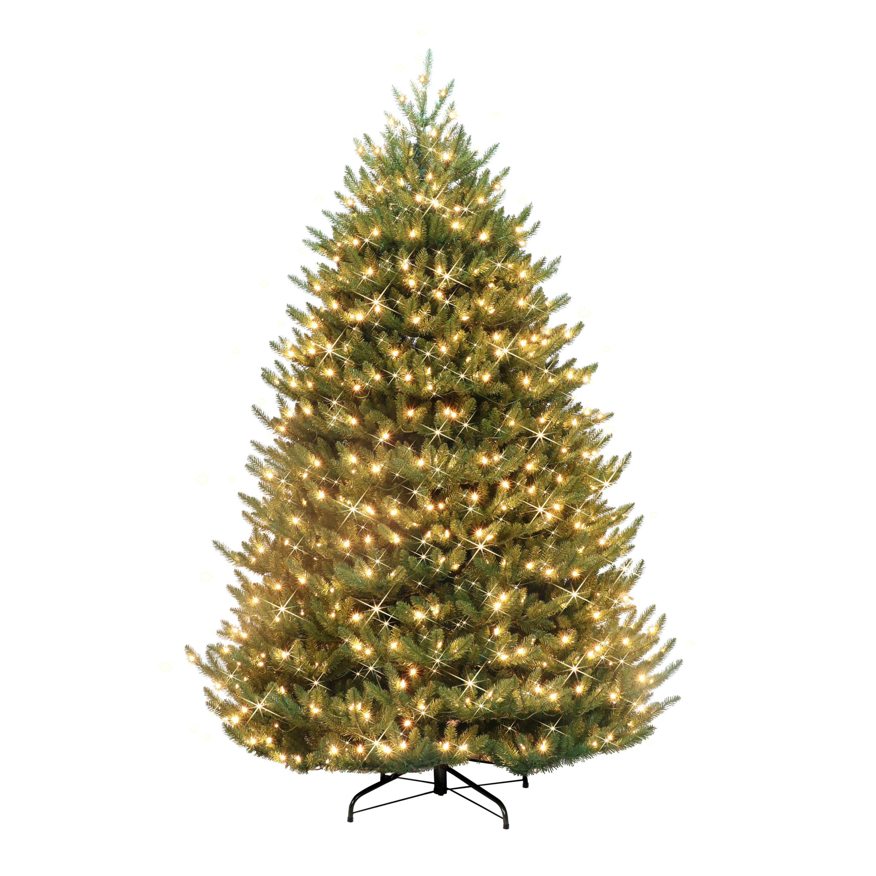 7.5Ft Pre-Lit Canadian Balsam Fir Artificial Christmas Tree, Clear LED Lights By Puleo International in Green | 7.5 ft | Michaels®