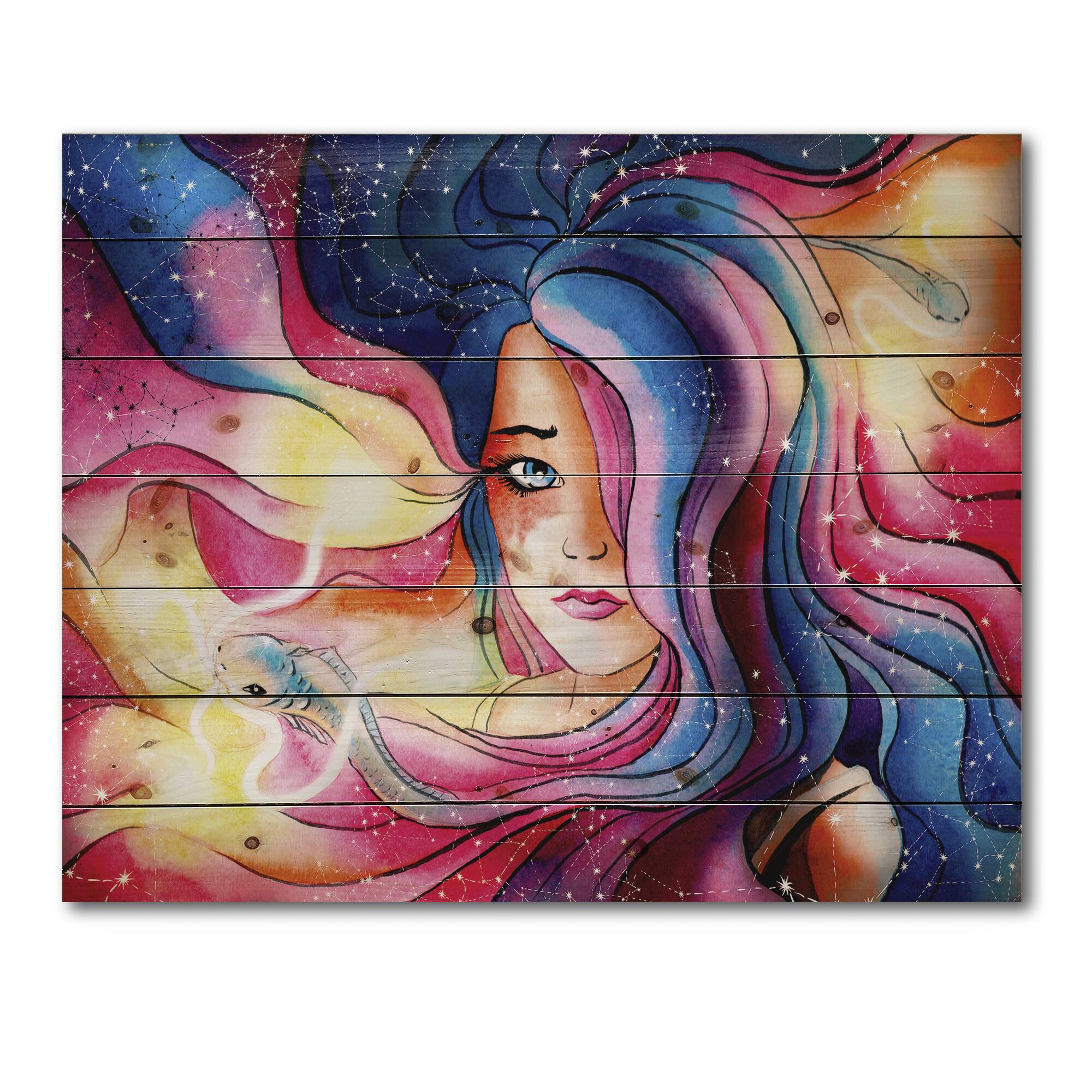 Designart - The Girl With The Glowing Hair