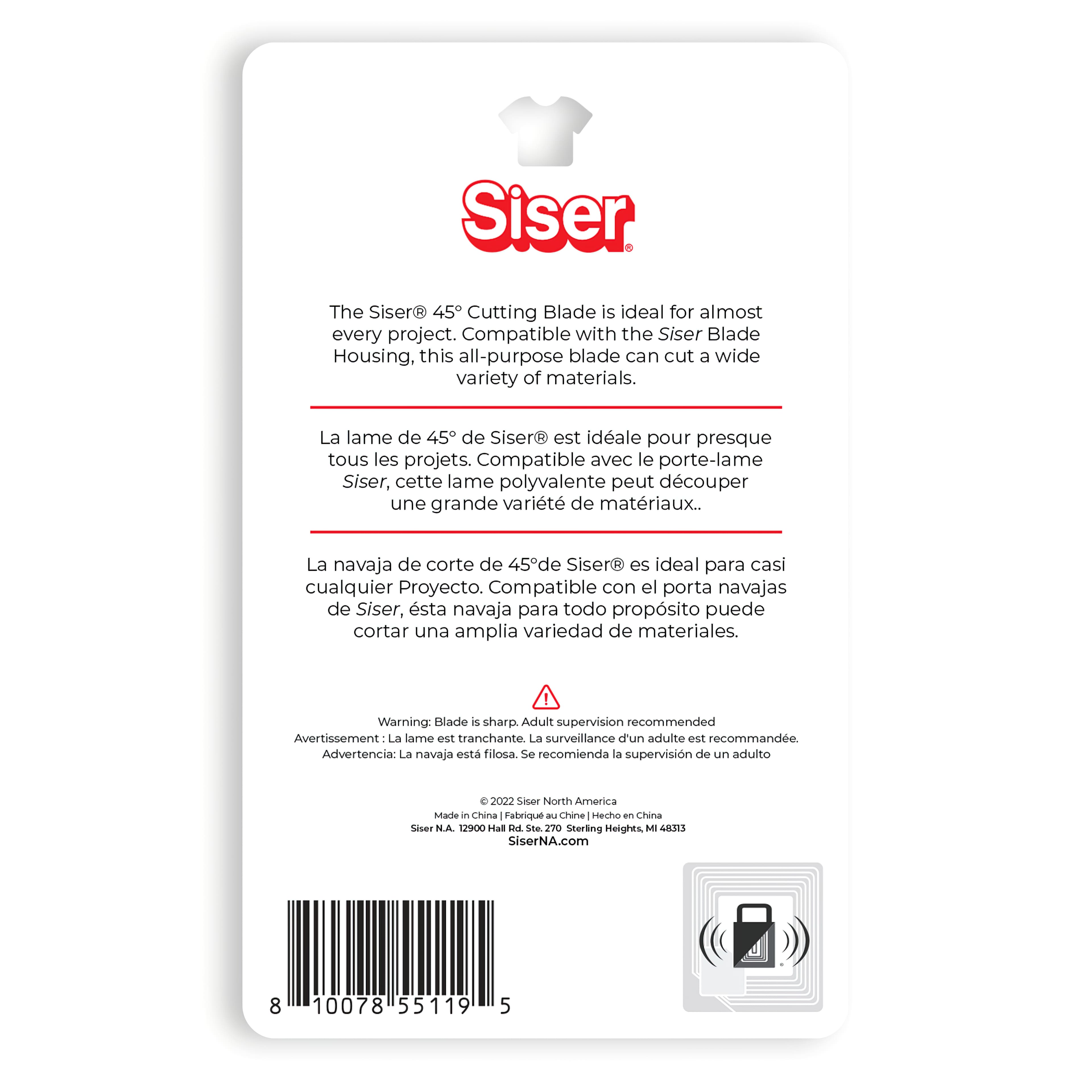 6 Pack: Siser&#xAE; Precision 45&#xB0; Cutting Blade