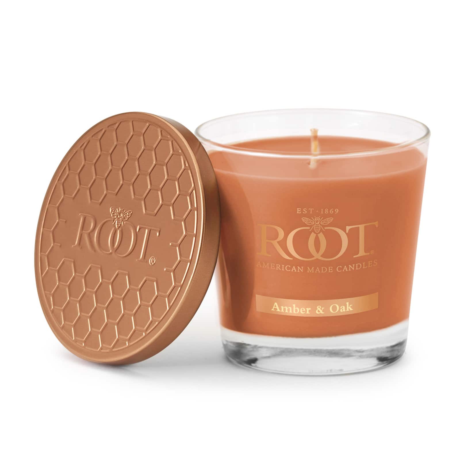 Root Candles 6.3oz. Small Scented Honeycomb Veriglass Jar Candle