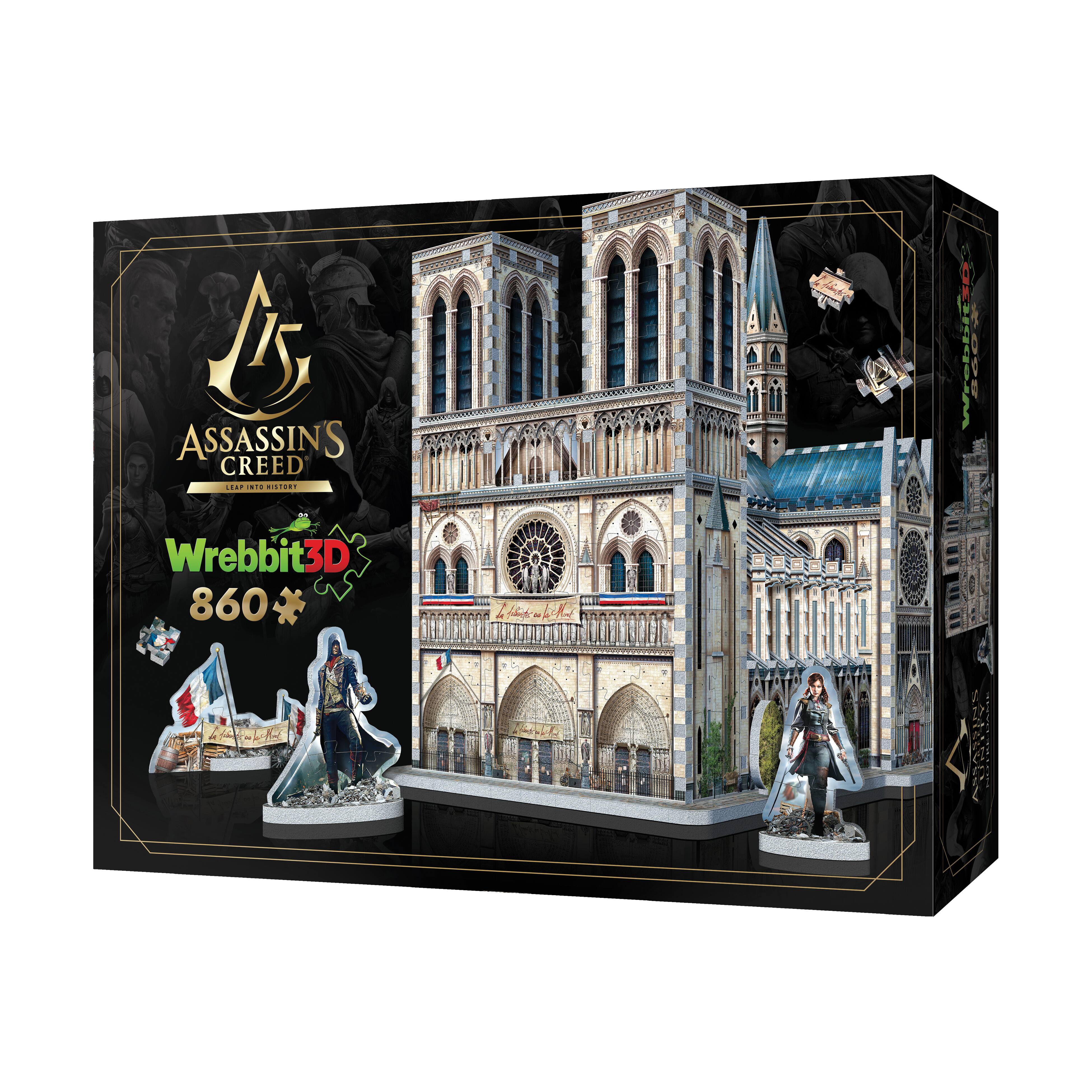 Assassin&#x27;s Creed Unity - Notre-Dame 3D Puzzle: 860 Pcs