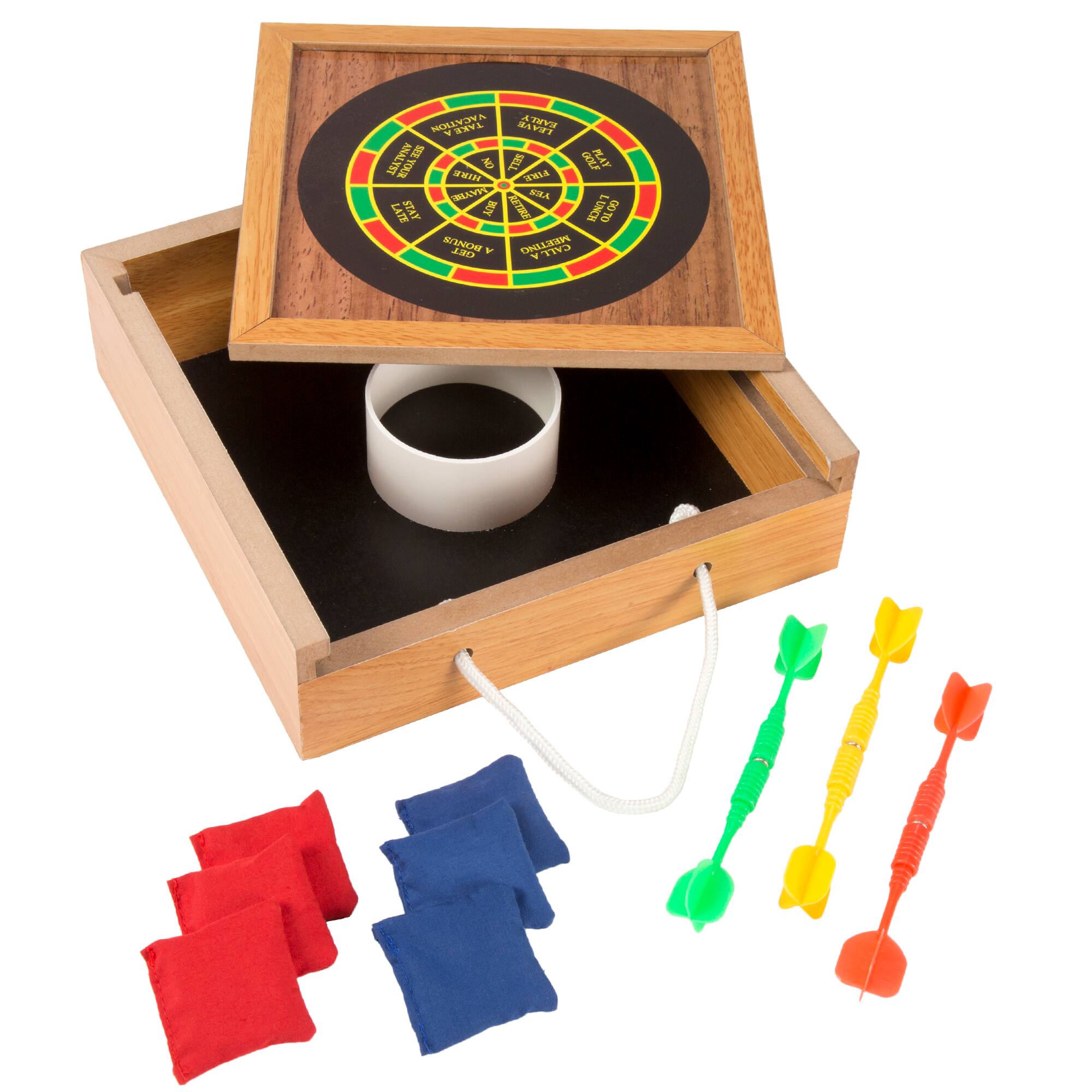 Toy Time Tabletop Magnetic Dart & Beanbag Toss Set