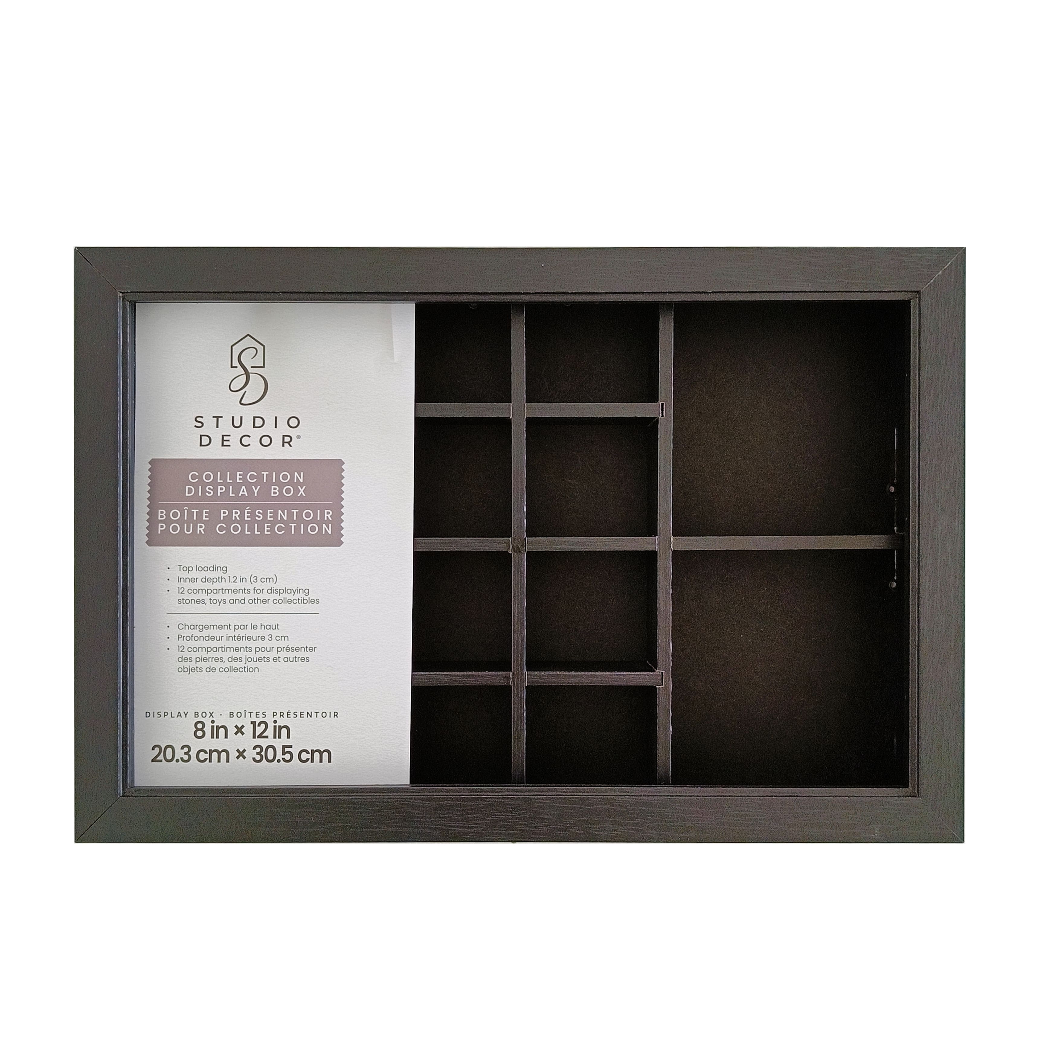 8&#x22; x 12&#x22; Black Collection Display Box by Studio D&#xE9;cor&#xAE;