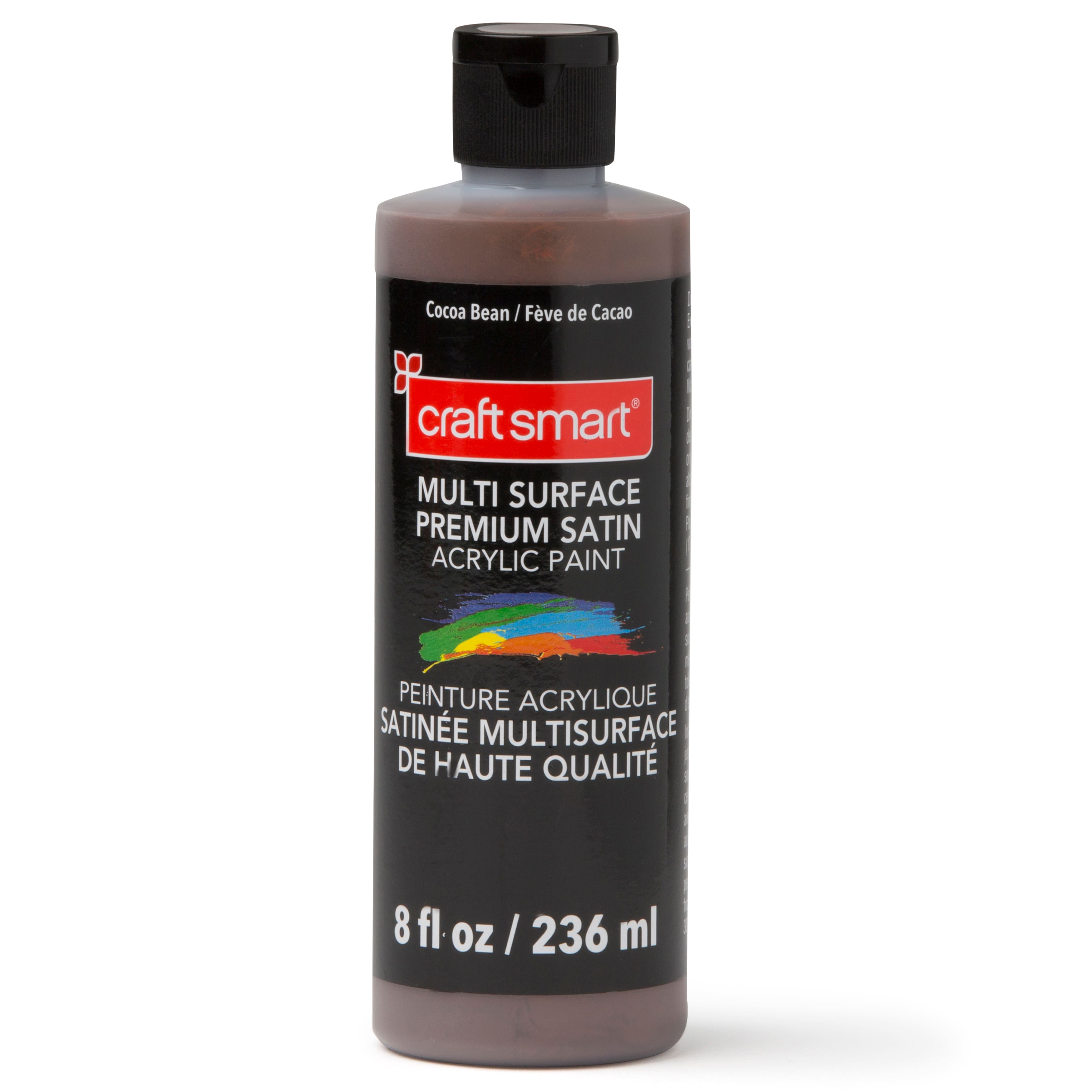Multi-Surface Premium Satin Acrylic Paint by Craft Smart&#xAE;, 8oz.