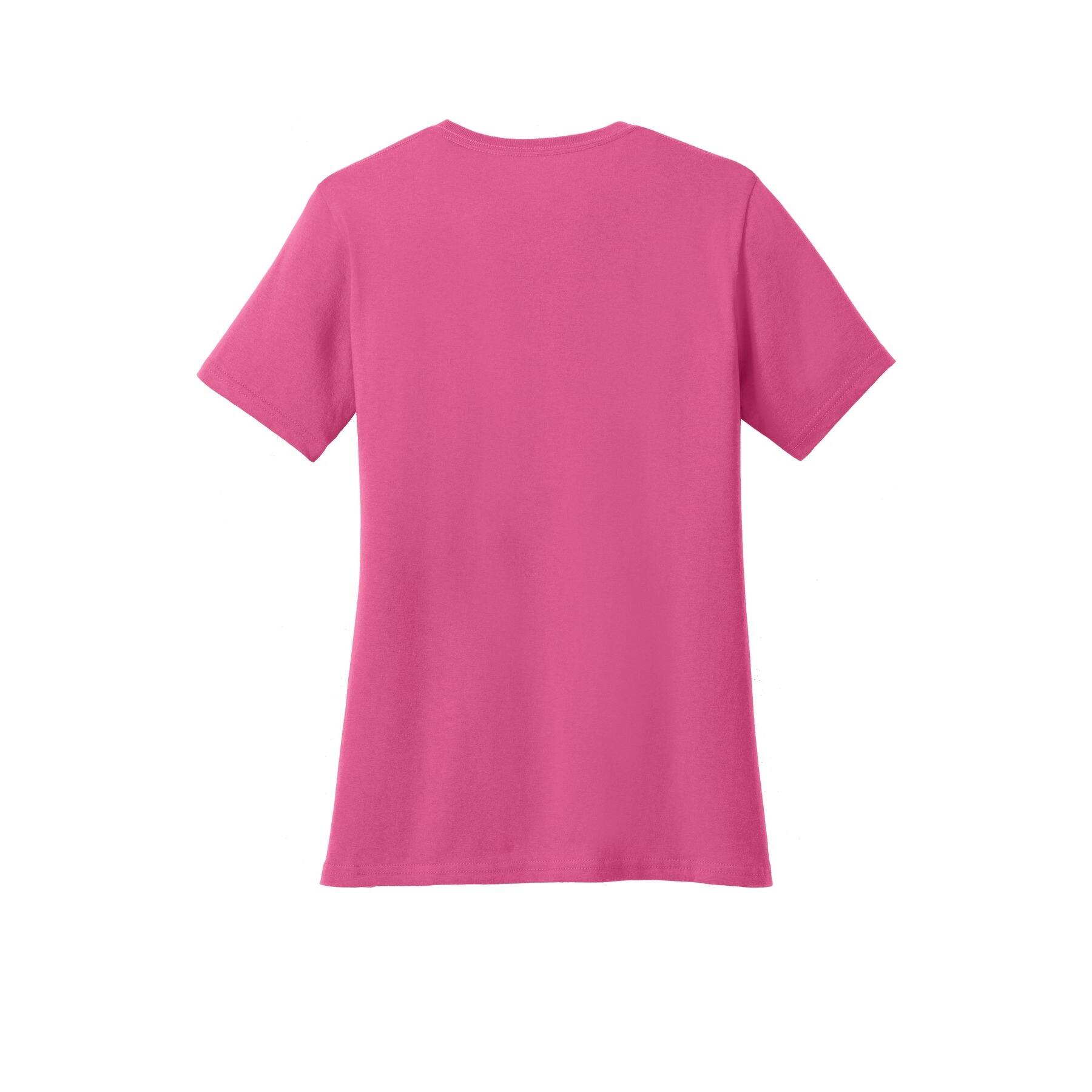 Port & Company® Brights Core Cotton V-Neck Ladies T-Shirt