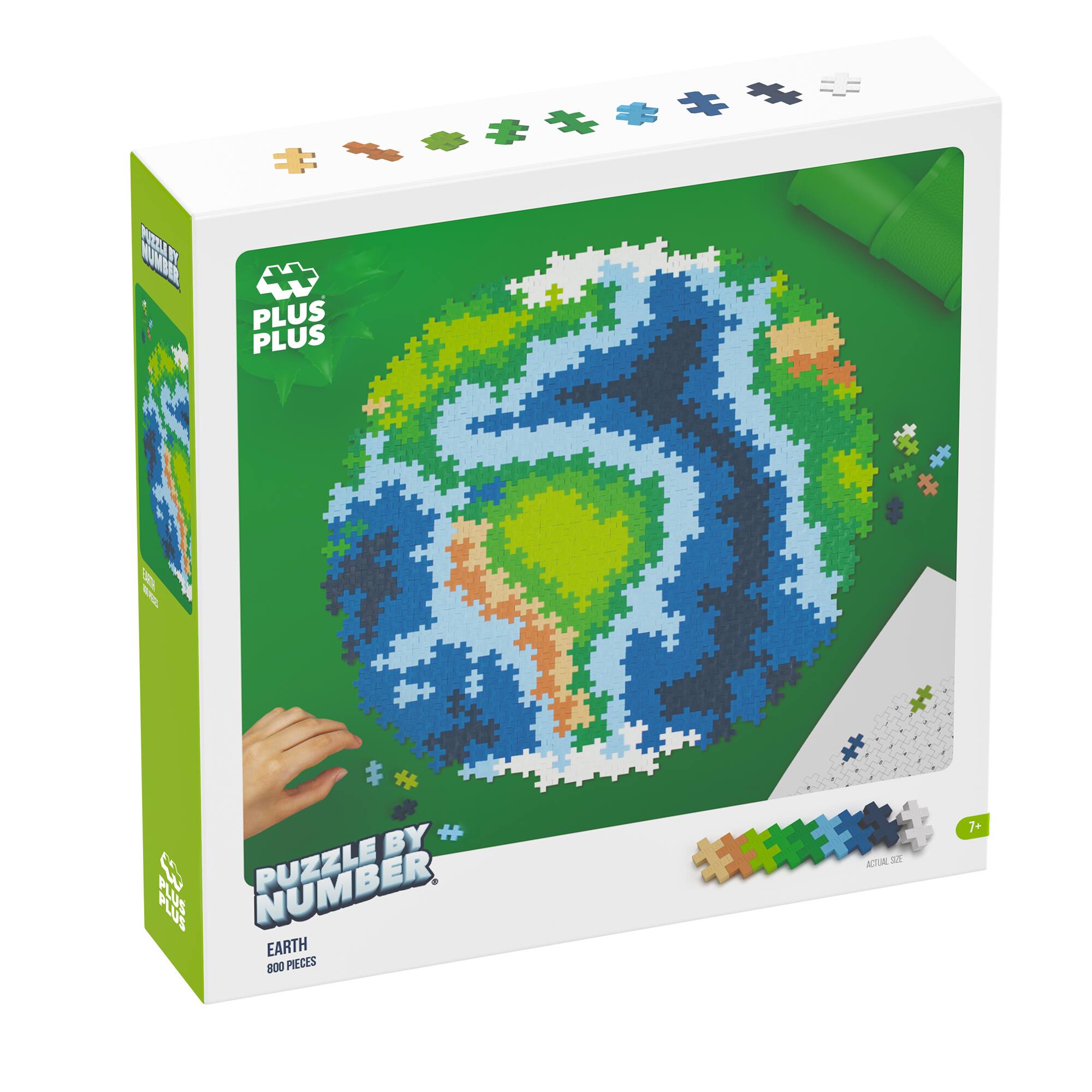 Plus-Plus&#xAE; Earth 800 Piece Puzzle by Number&#xAE;