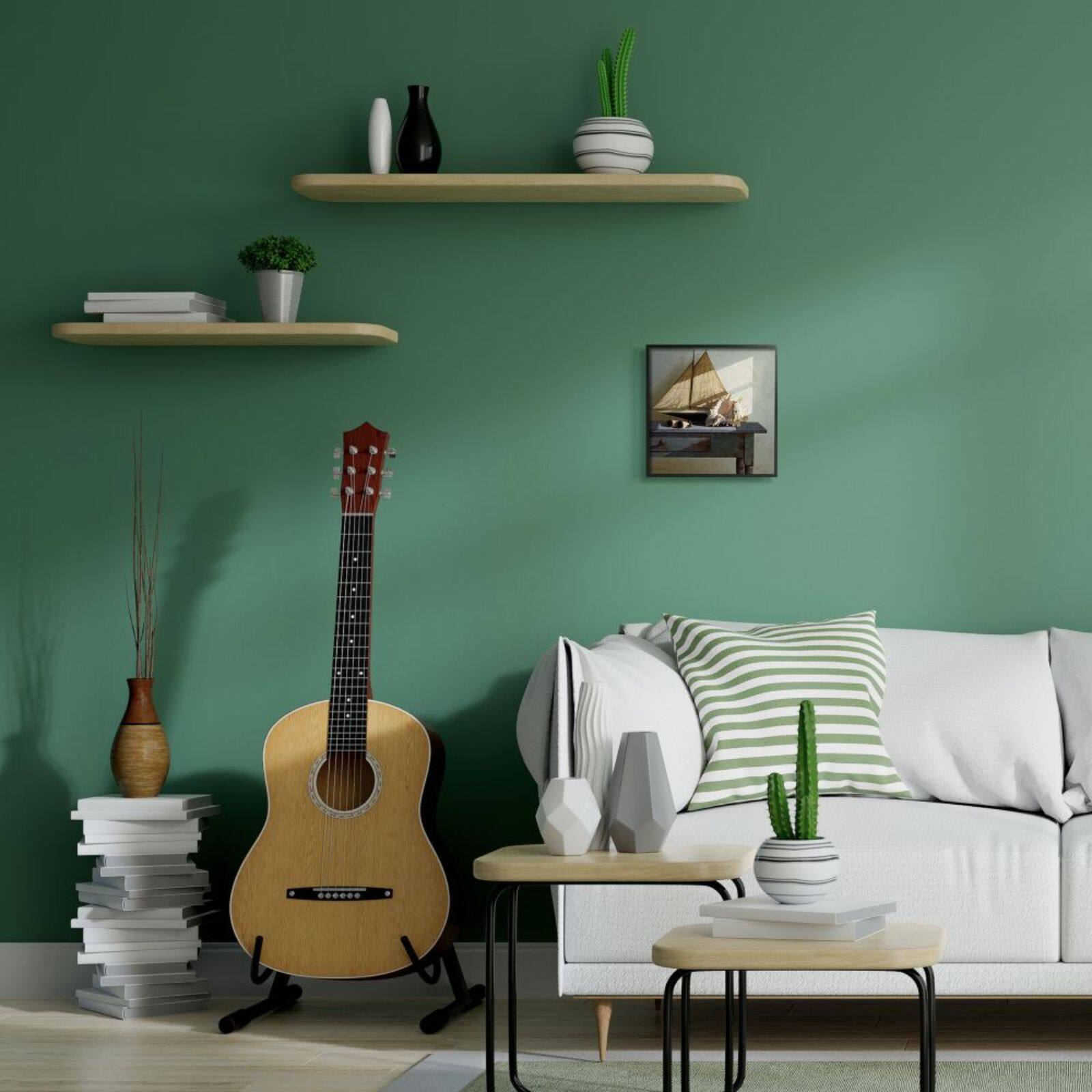 Stupell Industries Sailboat & Shell Wall Art in Black Frame