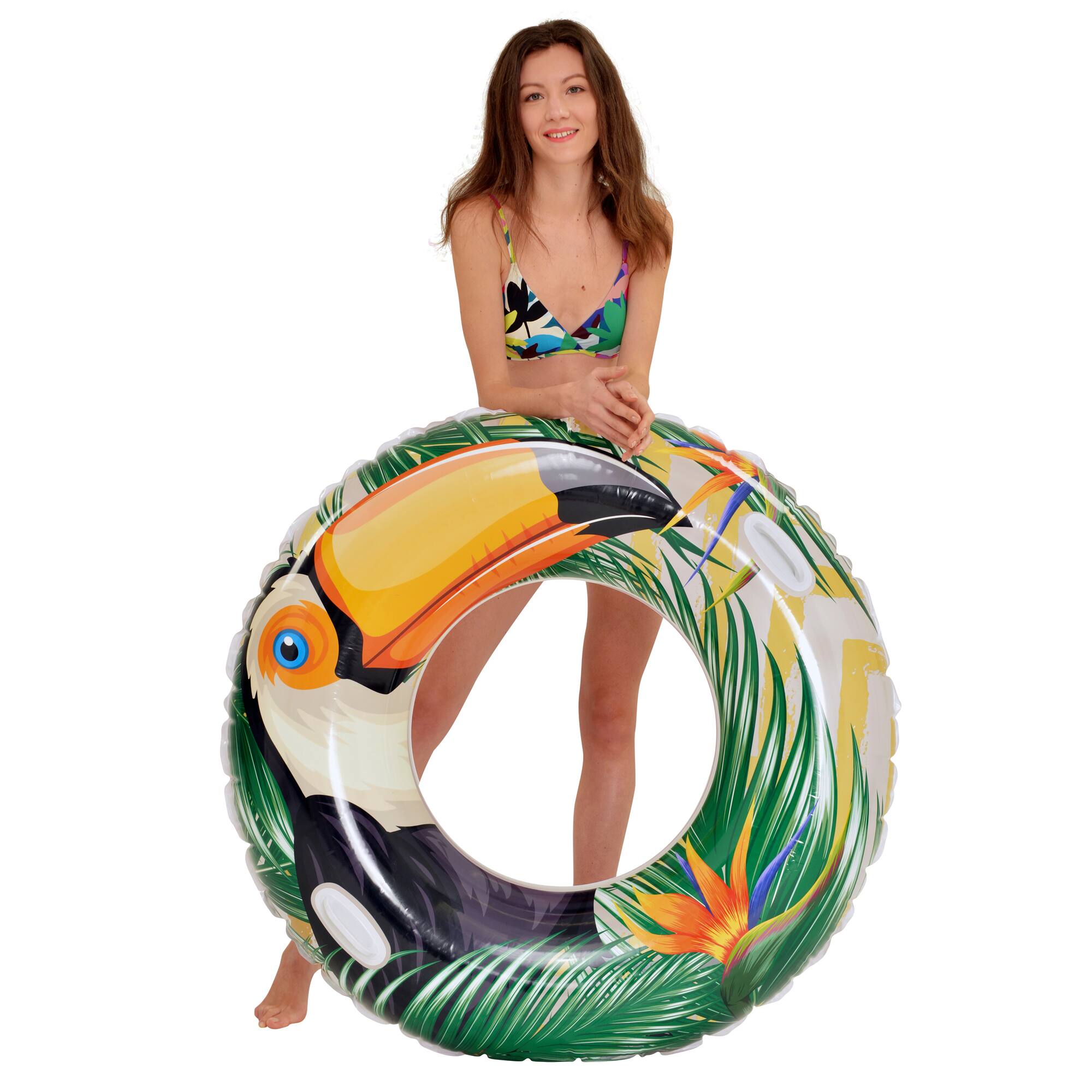 45&#x22; Tropical Toucan Inner Tube Pool Float
