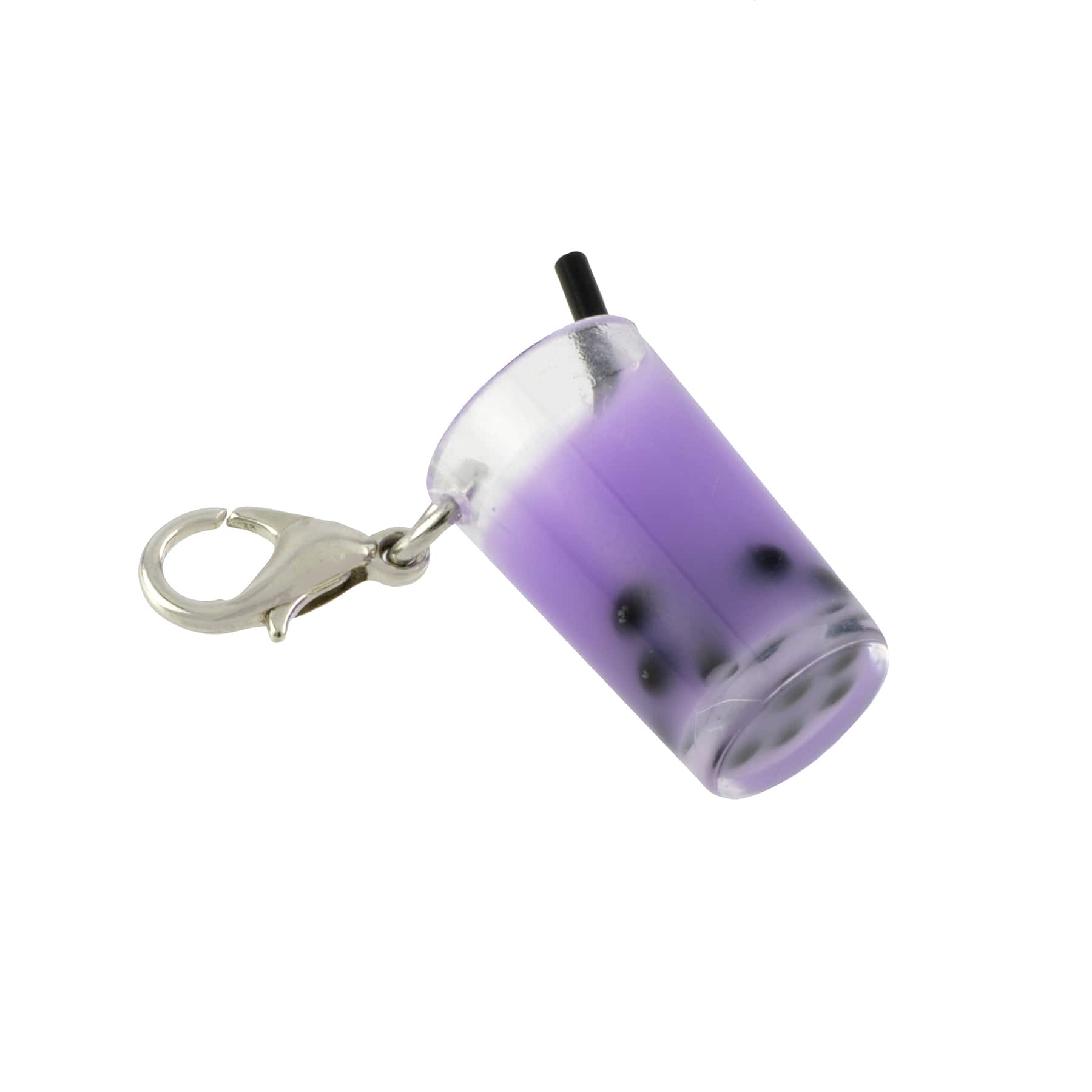 12 Pack: Purple Boba Tea Charm by Bead Landing™