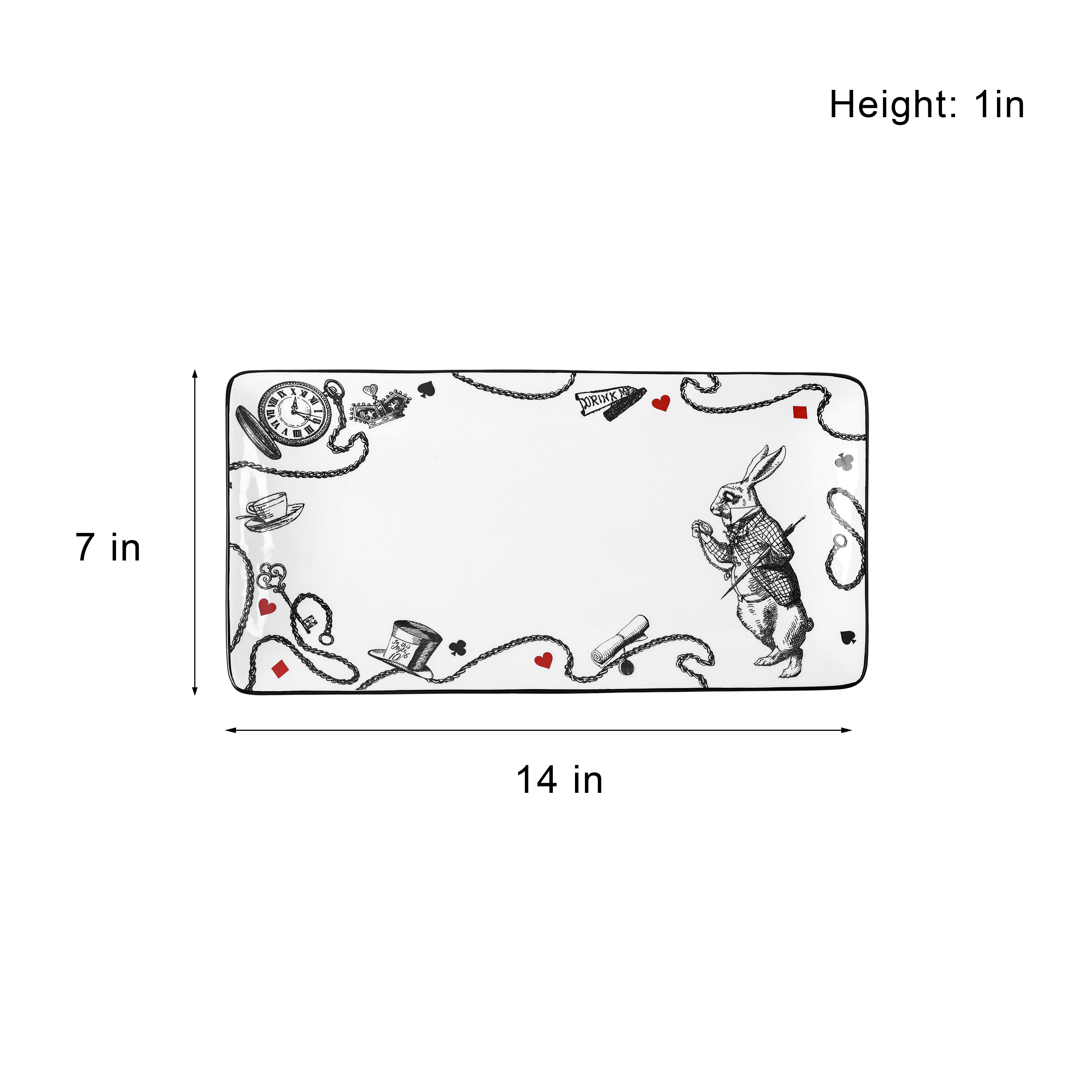 14&#x22; White Rabbit Ceramic Serving Dish by Ashland&#xAE;
