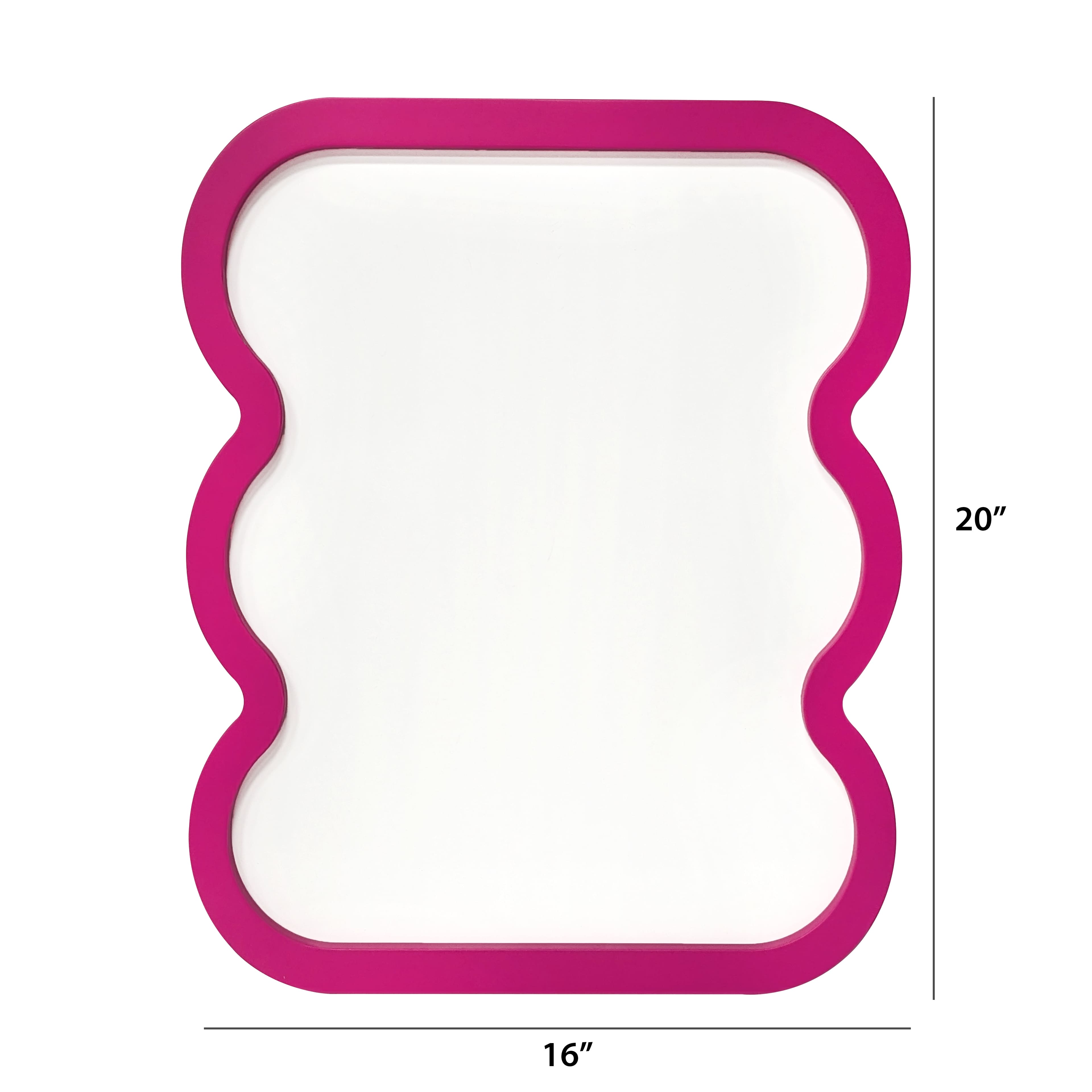 20&#x22; Pink Wavy Dry Erase Board by Ashland&#xAE;