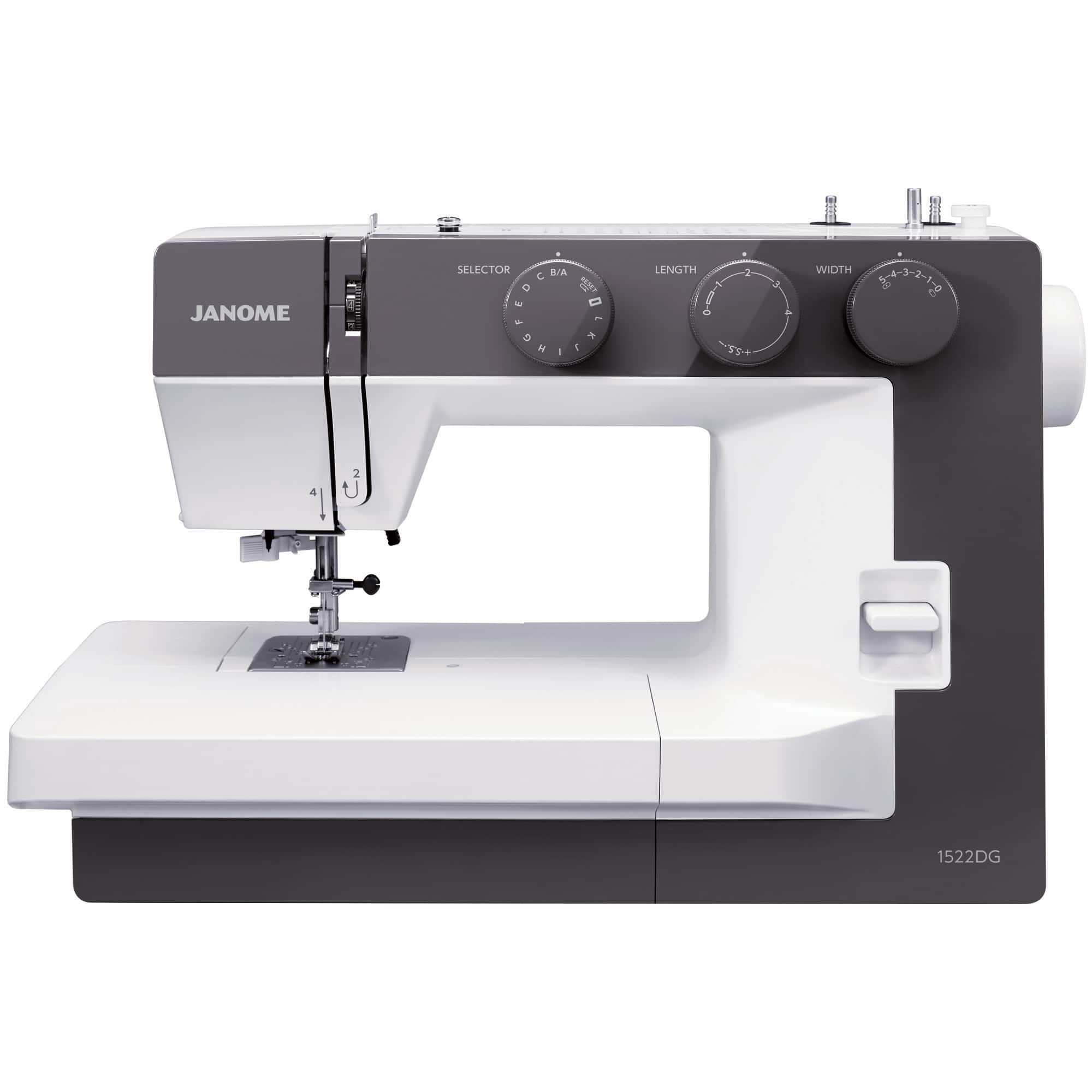 Janome 1522-DG 22-Stitch Mechanical Sewing Machine with Wide Sewing Bed