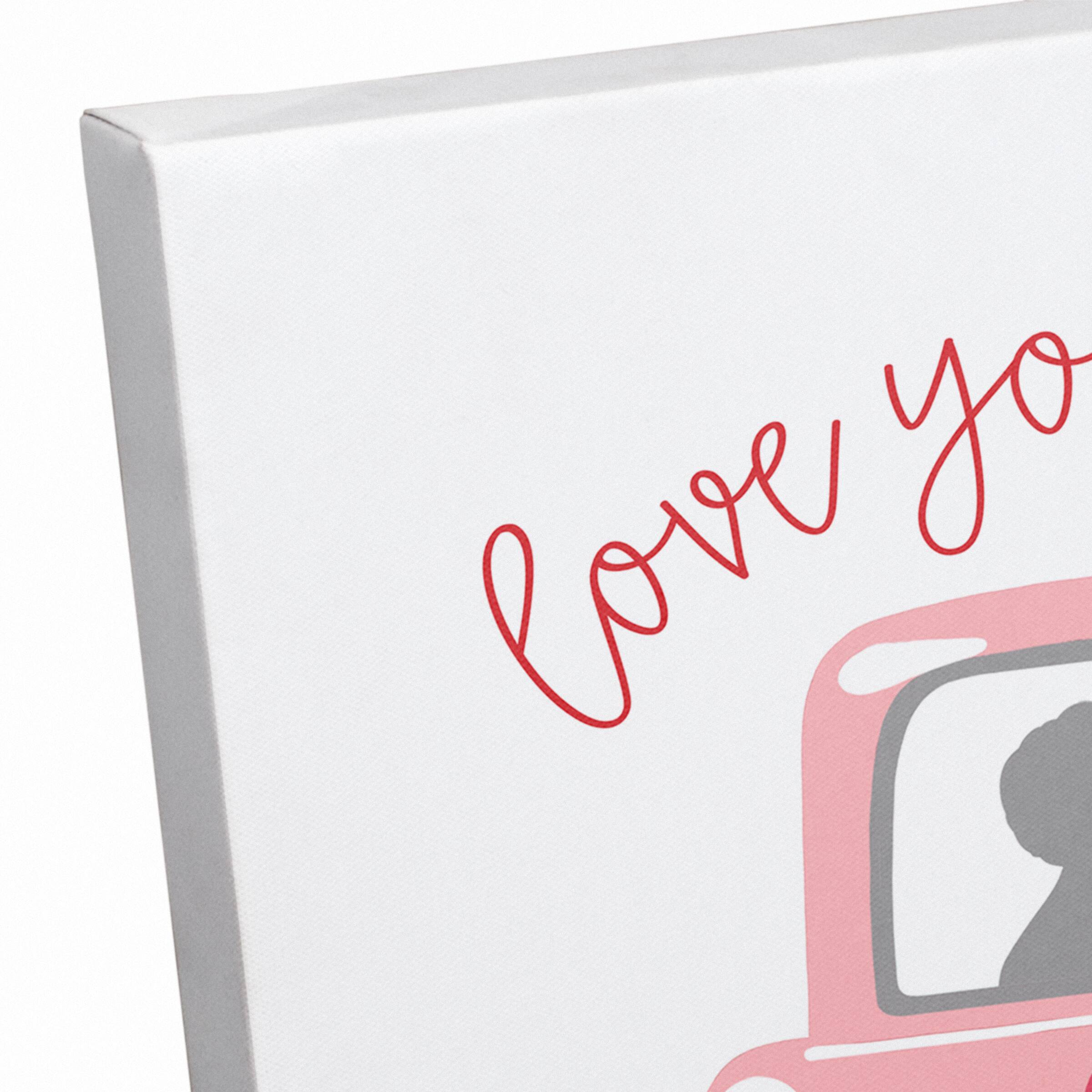 Valentines Truck 12" x 12" Canvas Wall Art