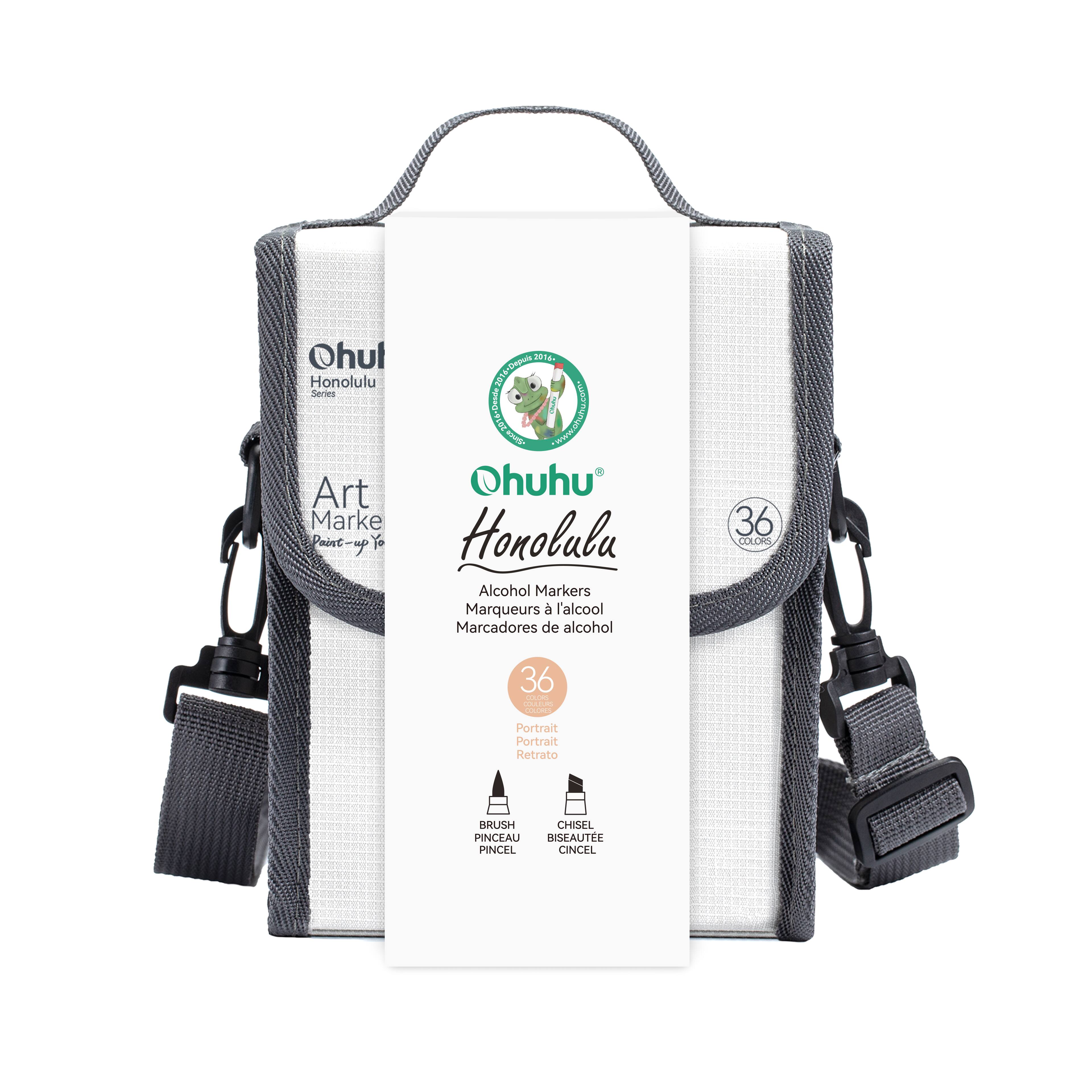 Ohuhu® Honolulu 36 Color Portrait Alcohol Markers