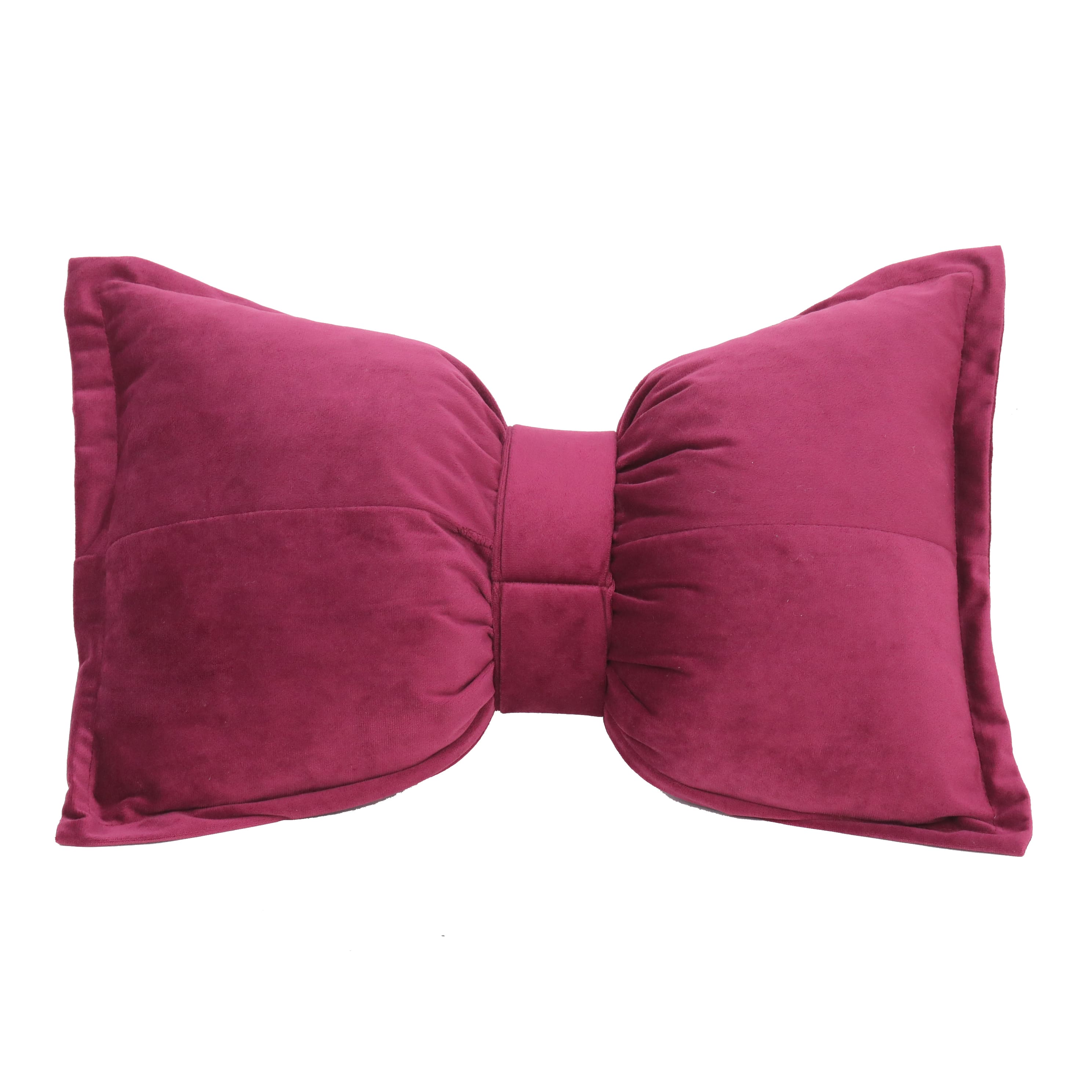 19&#x22; x 13&#x22; Claret Bow Throw Pillow by Ashland&#xAE;